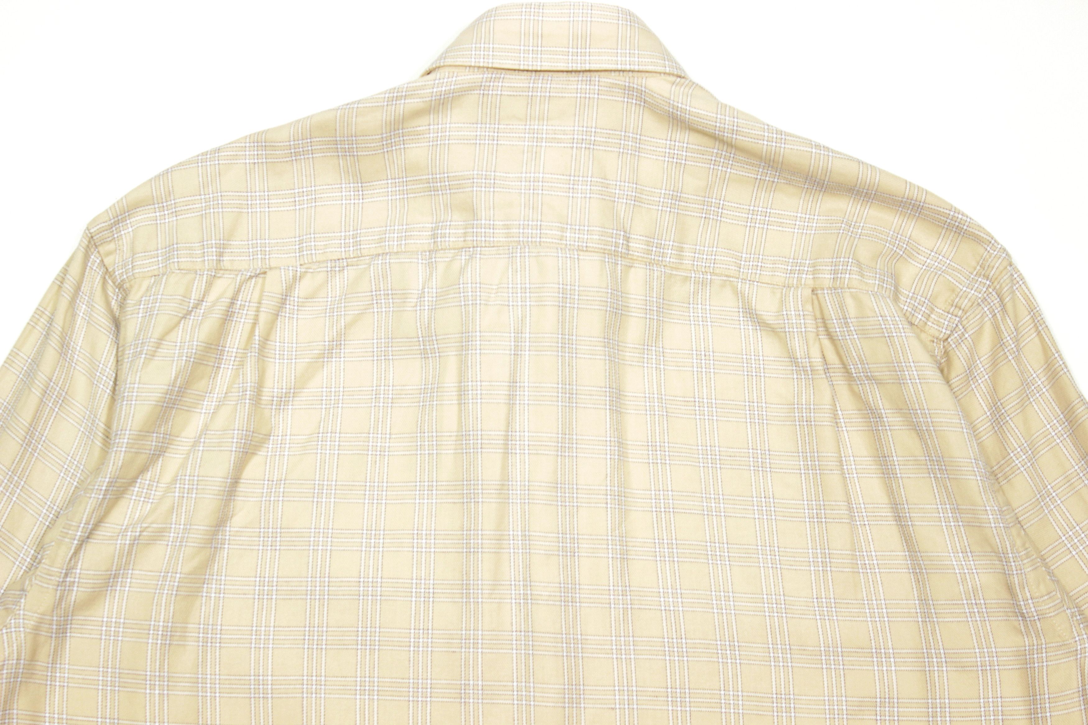 Burberry Burberrys 90S Nova Check Dress Shirt Vintage Size US L / EU 52-54 / 3 - 4 Thumbnail