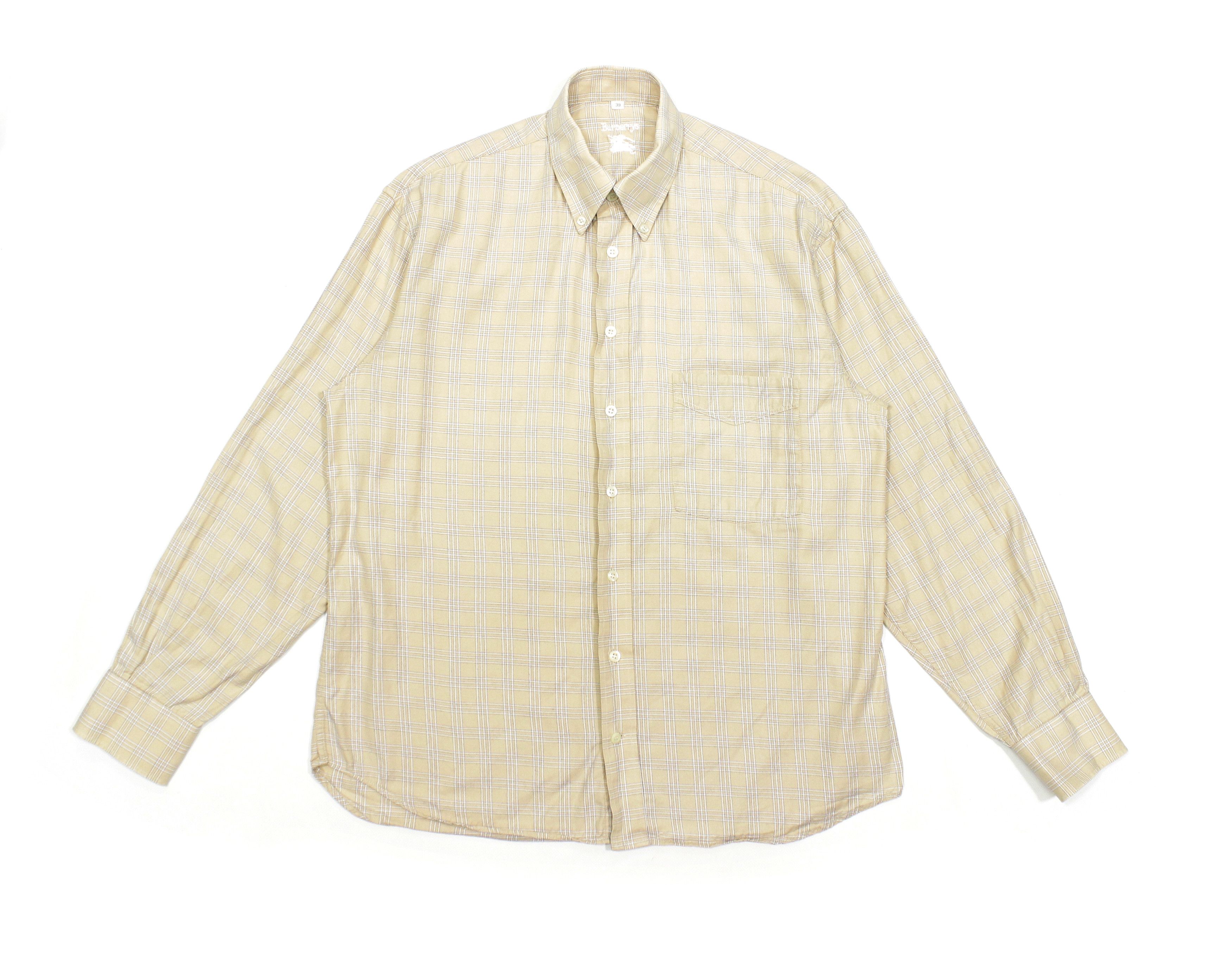 Burberry Burberrys 90S Nova Check Dress Shirt Vintage Size US L / EU 52-54 / 3 - 1 Thumbnail
