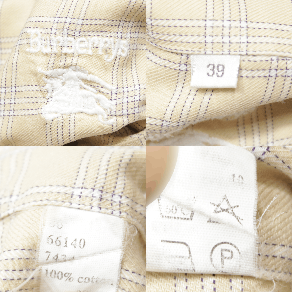 Burberry Burberrys 90S Nova Check Dress Shirt Vintage Size US L / EU 52-54 / 3 - 10 Thumbnail
