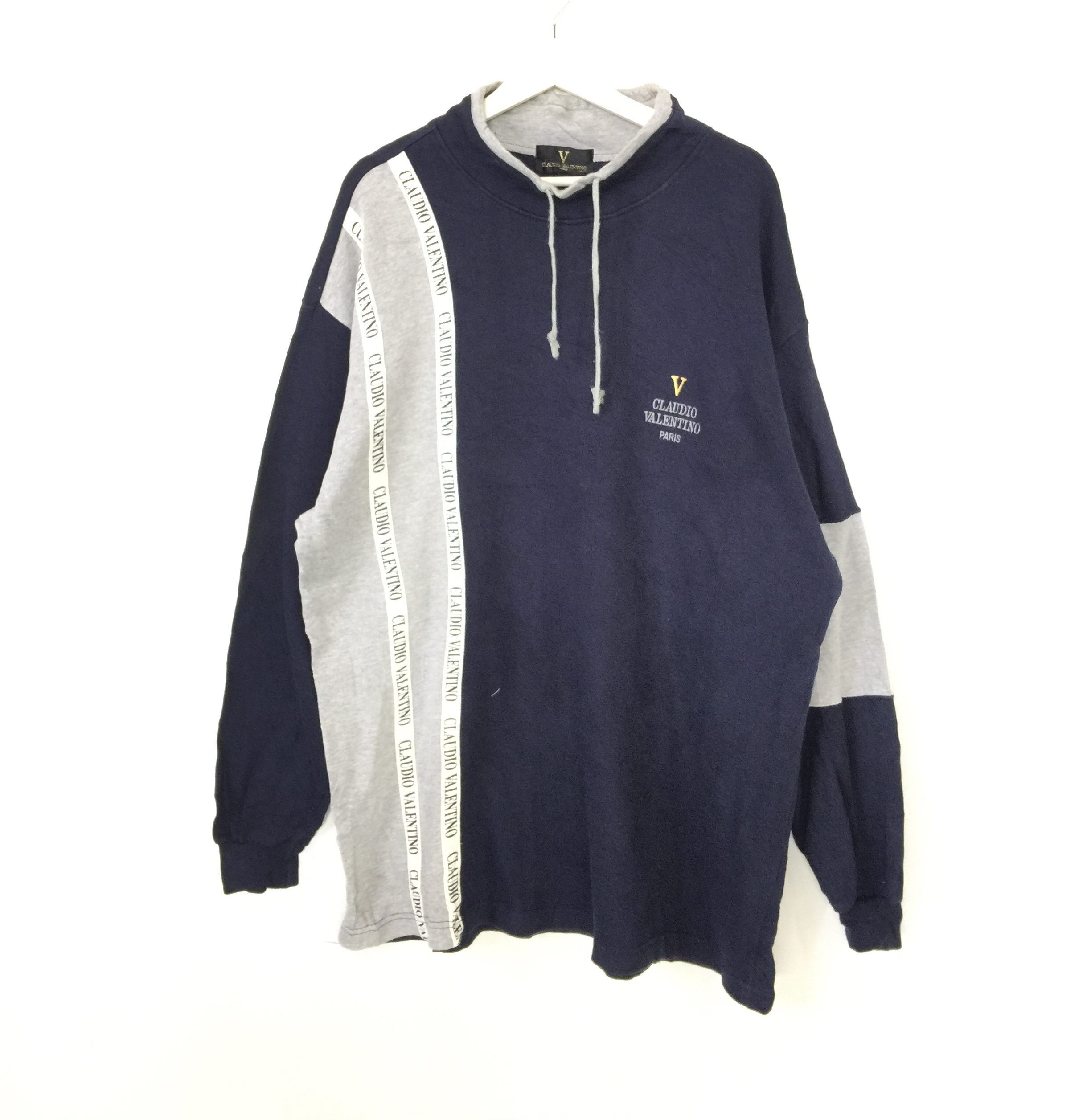 Designer × Valentino × Vintage Claudio Valentino paris split pullover Size US XL / EU 56 / 4 - 1 Thumbnail