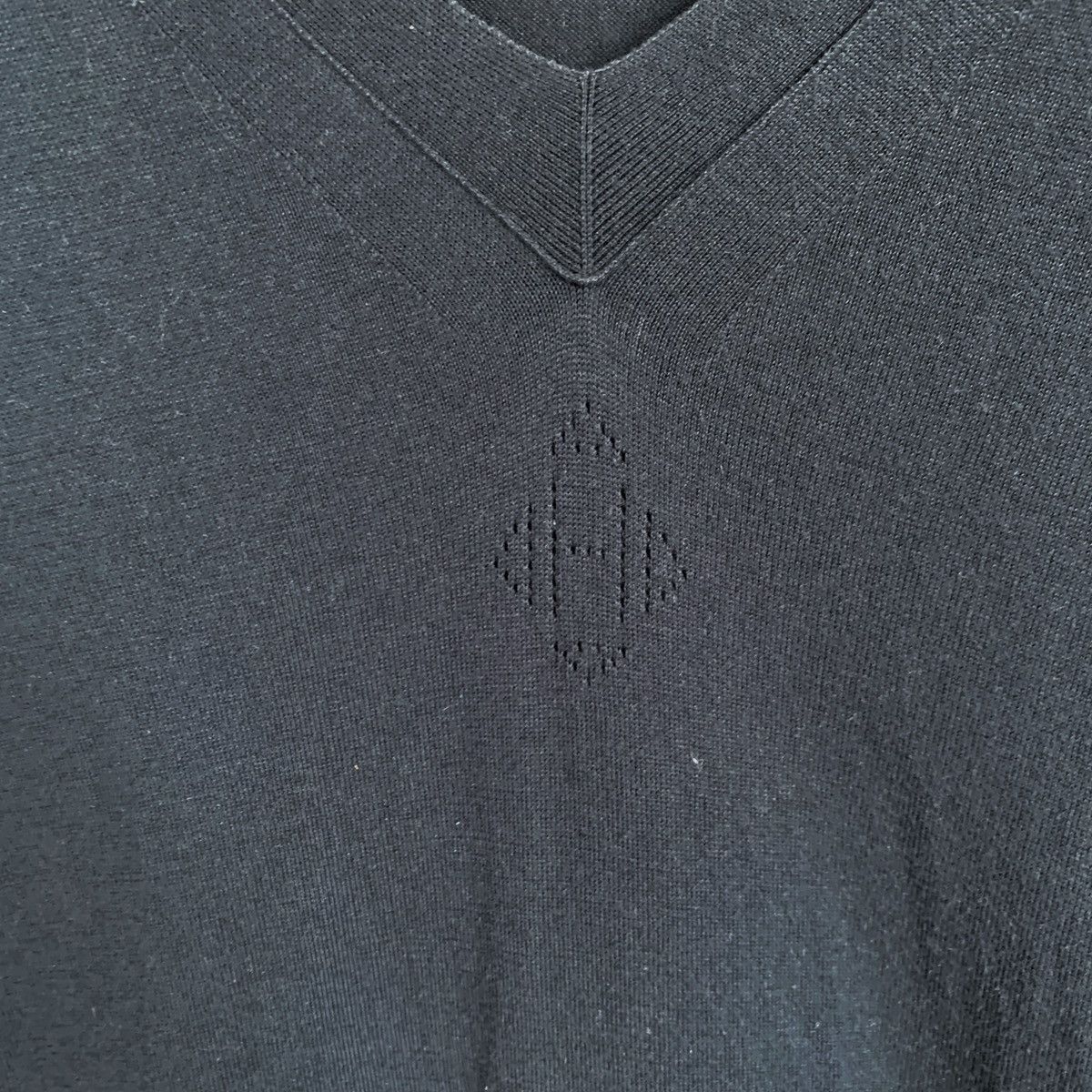Hermes 🔴 HERMES Sweater Long Sleeve Logo H Pullover Navy Blue Size XS / US 0-2 / IT 36-38 - 4 Thumbnail