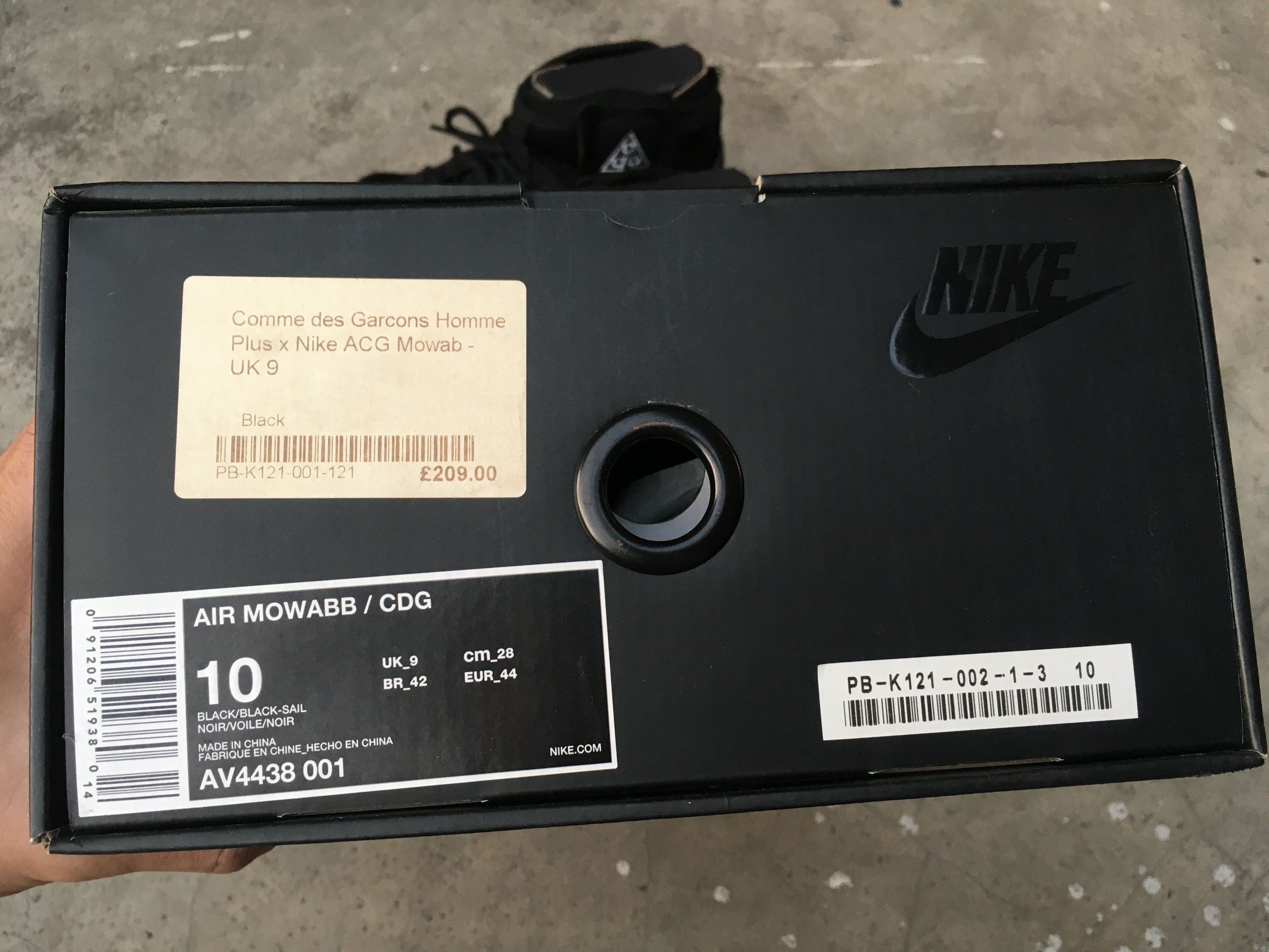 Comme des Garcons × Nike × Nike ACG Comme des Garcons x Nike ACG Air Mowabb Black Size US 10 / EU 43 - 10 Thumbnail