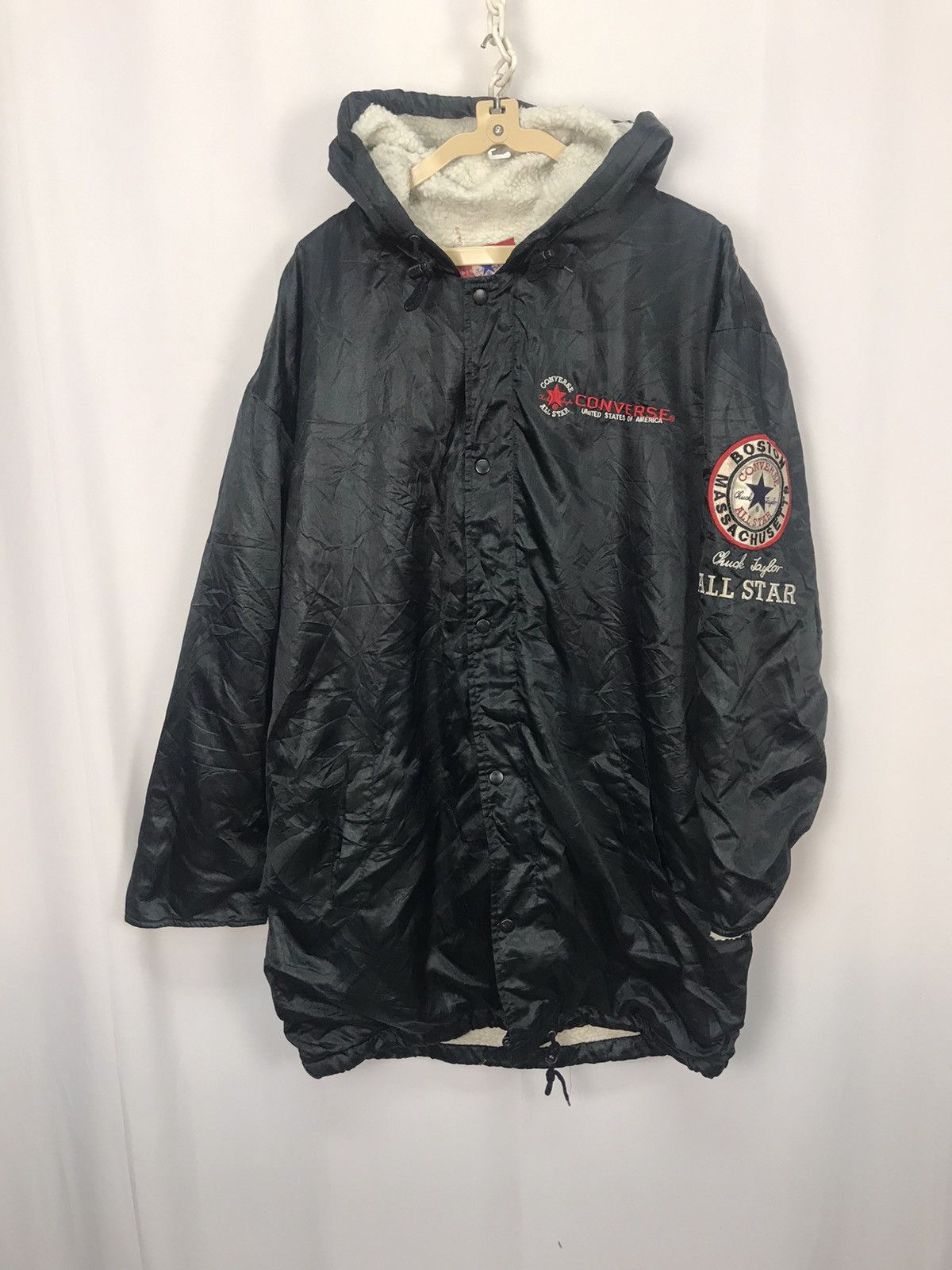 Converse Vintage converse spellout parkas with hoodie Size US XL / EU 56 / 4 - 7 Thumbnail