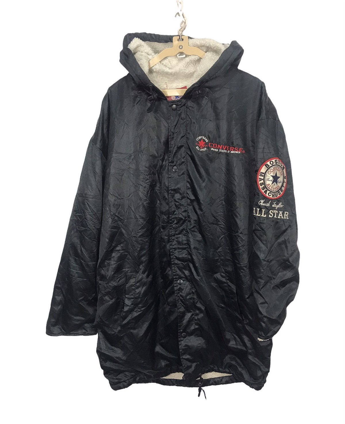 Converse Vintage converse spellout parkas with hoodie Size US XL / EU 56 / 4 - 1 Thumbnail
