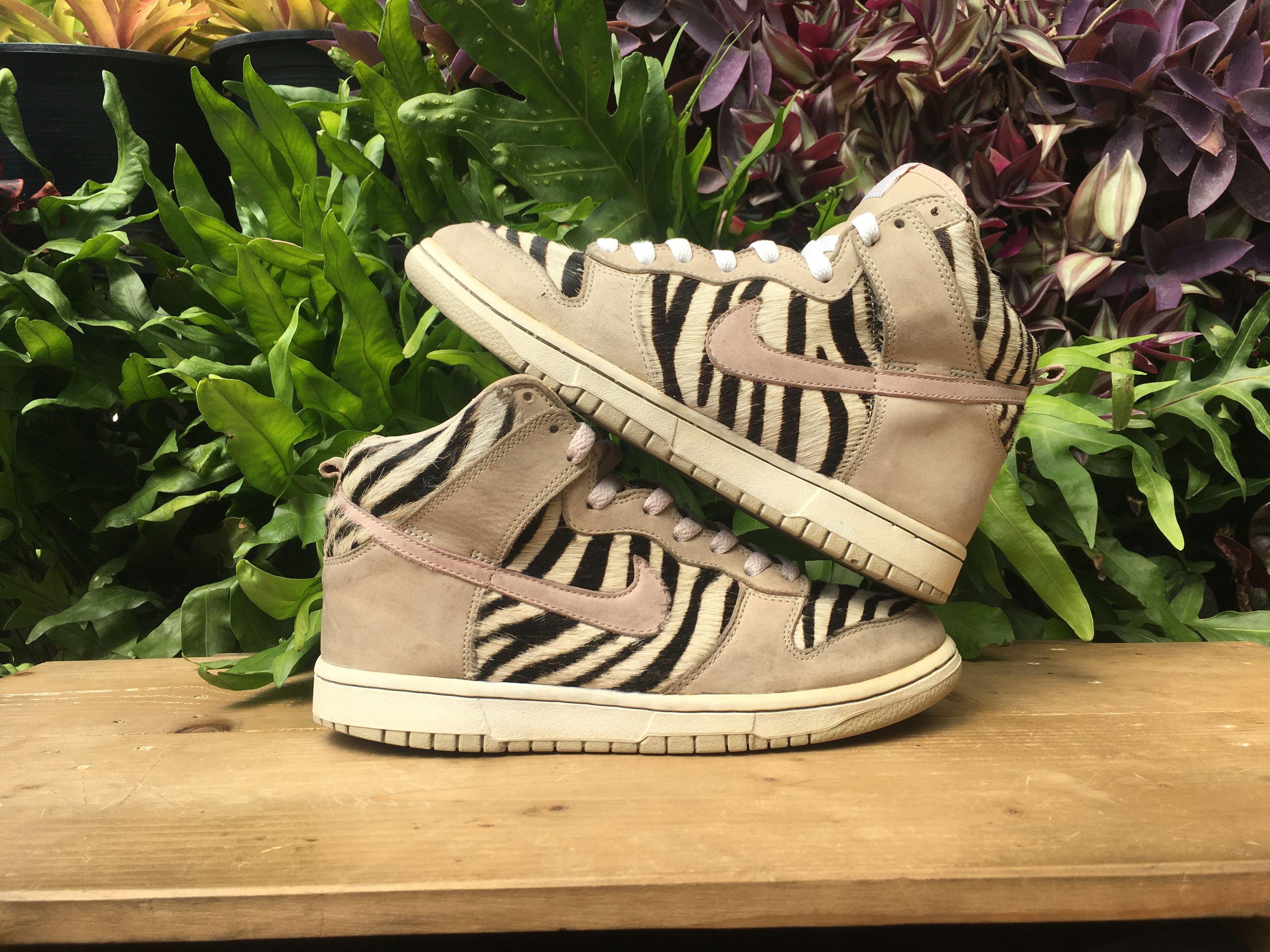 Nike × Vintage 🔥 Rare Archived Nike Dunk High Zebra Atmos Harako 2004 Size US 6.5 / EU 39-40 - 3 Thumbnail