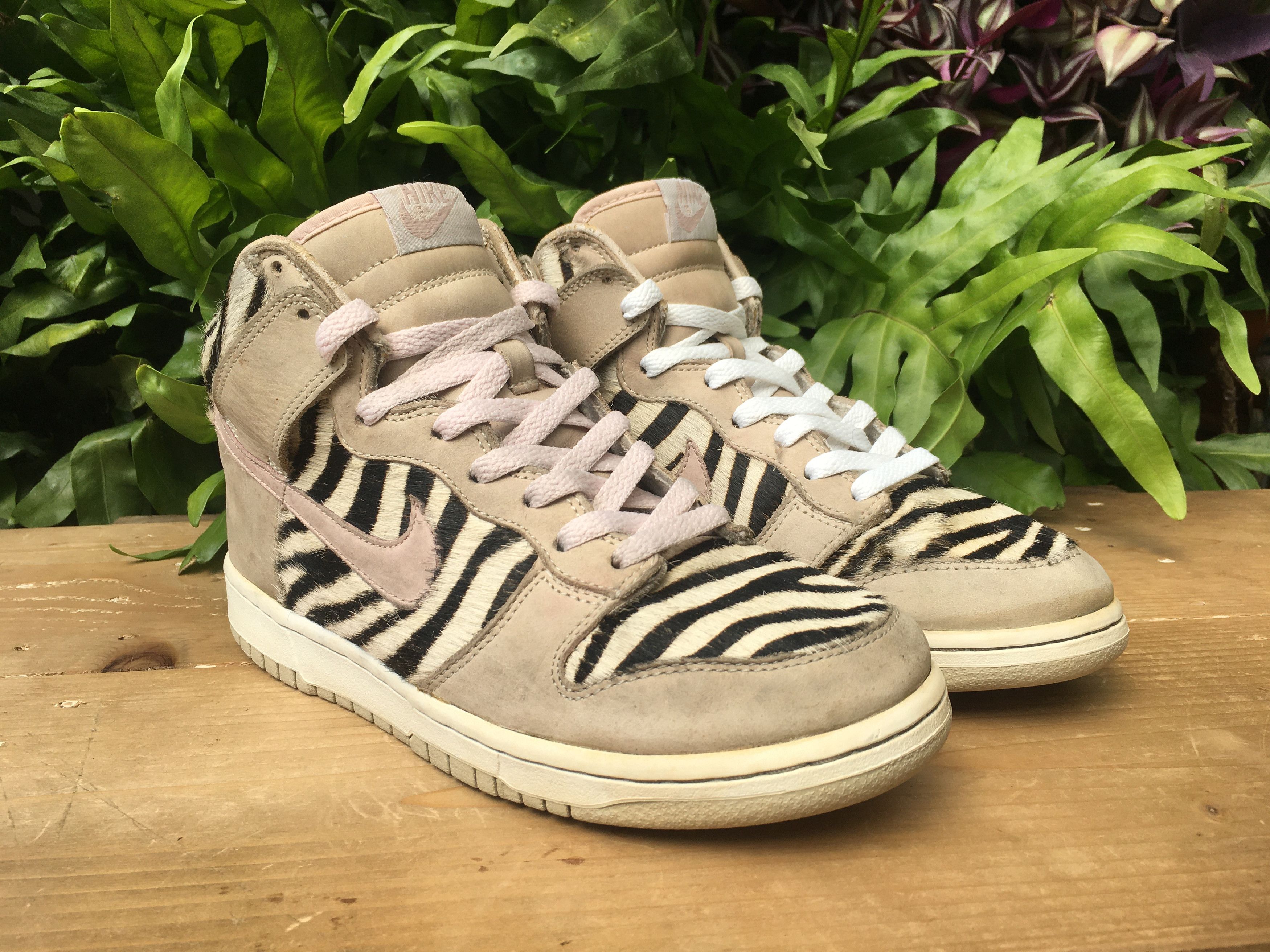 Nike × Vintage 🔥 Rare Archived Nike Dunk High Zebra Atmos Harako 2004 Size US 6.5 / EU 39-40 - 6 Thumbnail