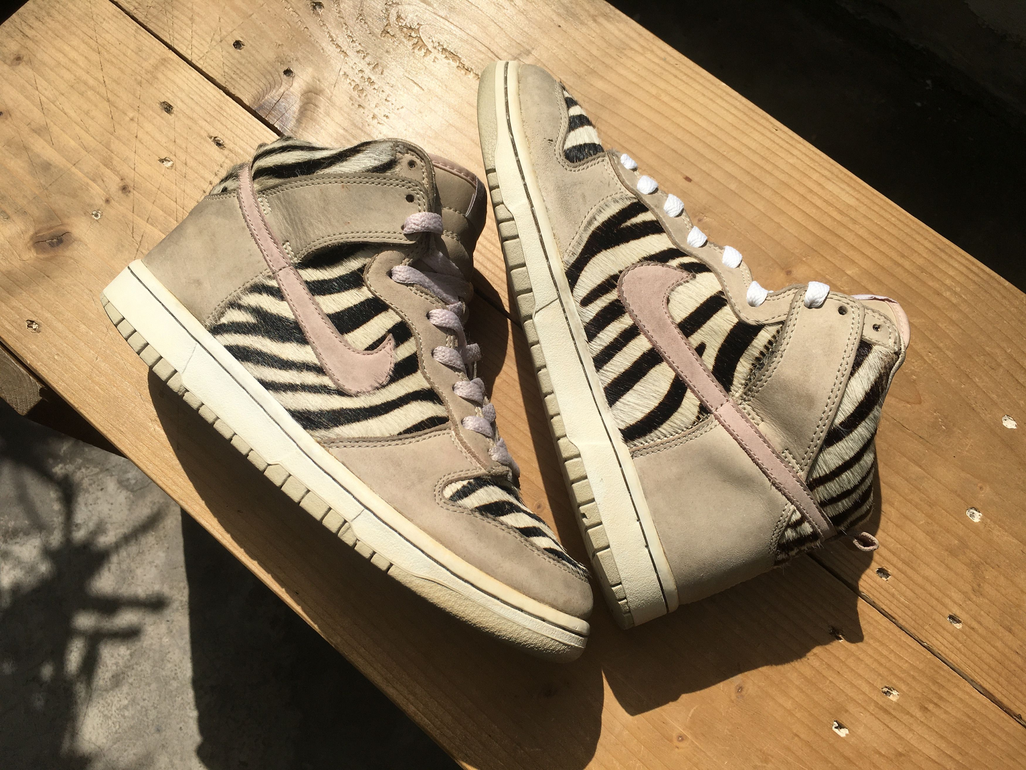 Nike × Vintage 🔥 Rare Archived Nike Dunk High Zebra Atmos Harako 2004 Size US 6.5 / EU 39-40 - 20 Thumbnail