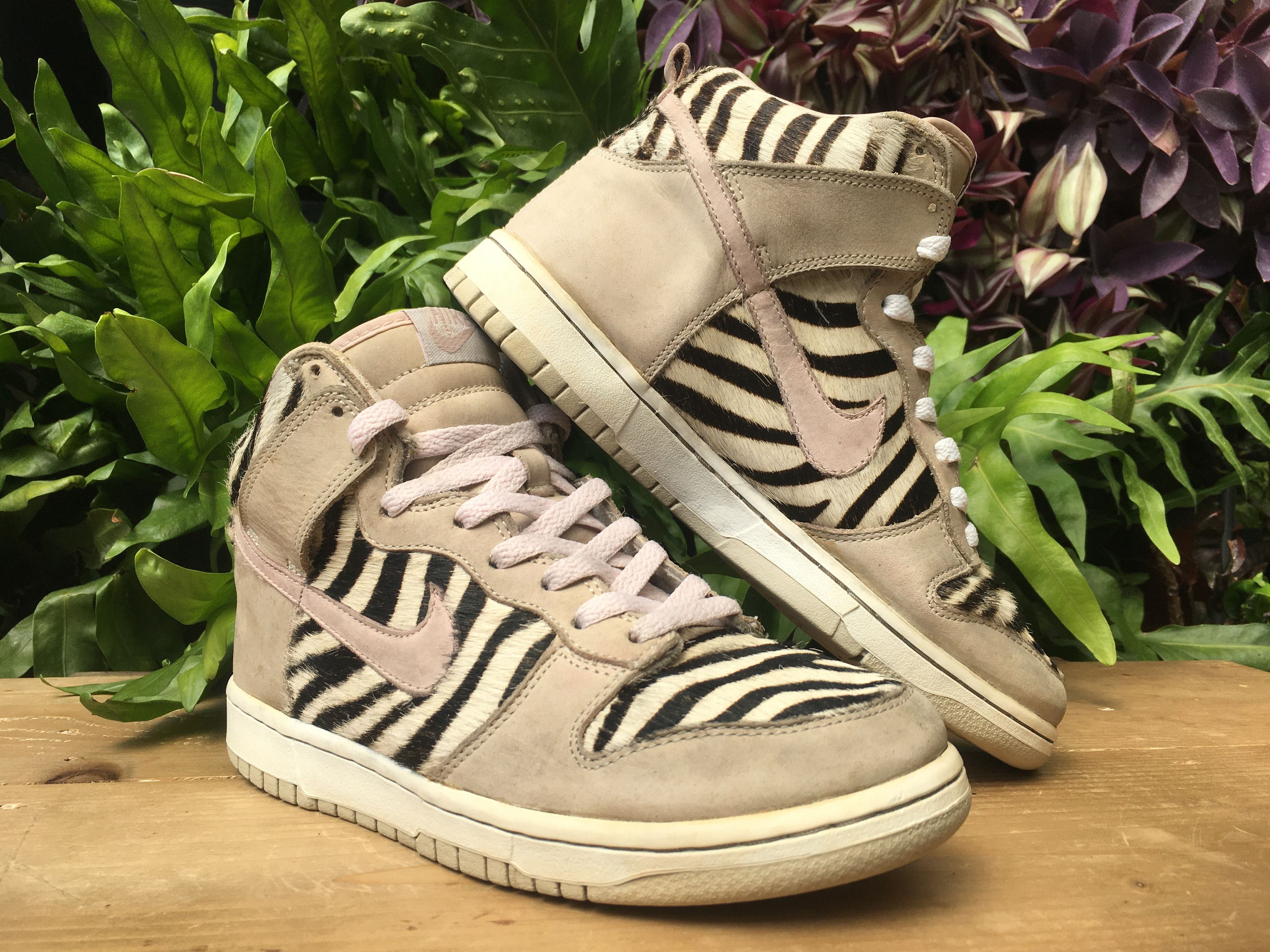 Nike × Vintage 🔥 Rare Archived Nike Dunk High Zebra Atmos Harako 2004 Size US 6.5 / EU 39-40 - 4 Thumbnail
