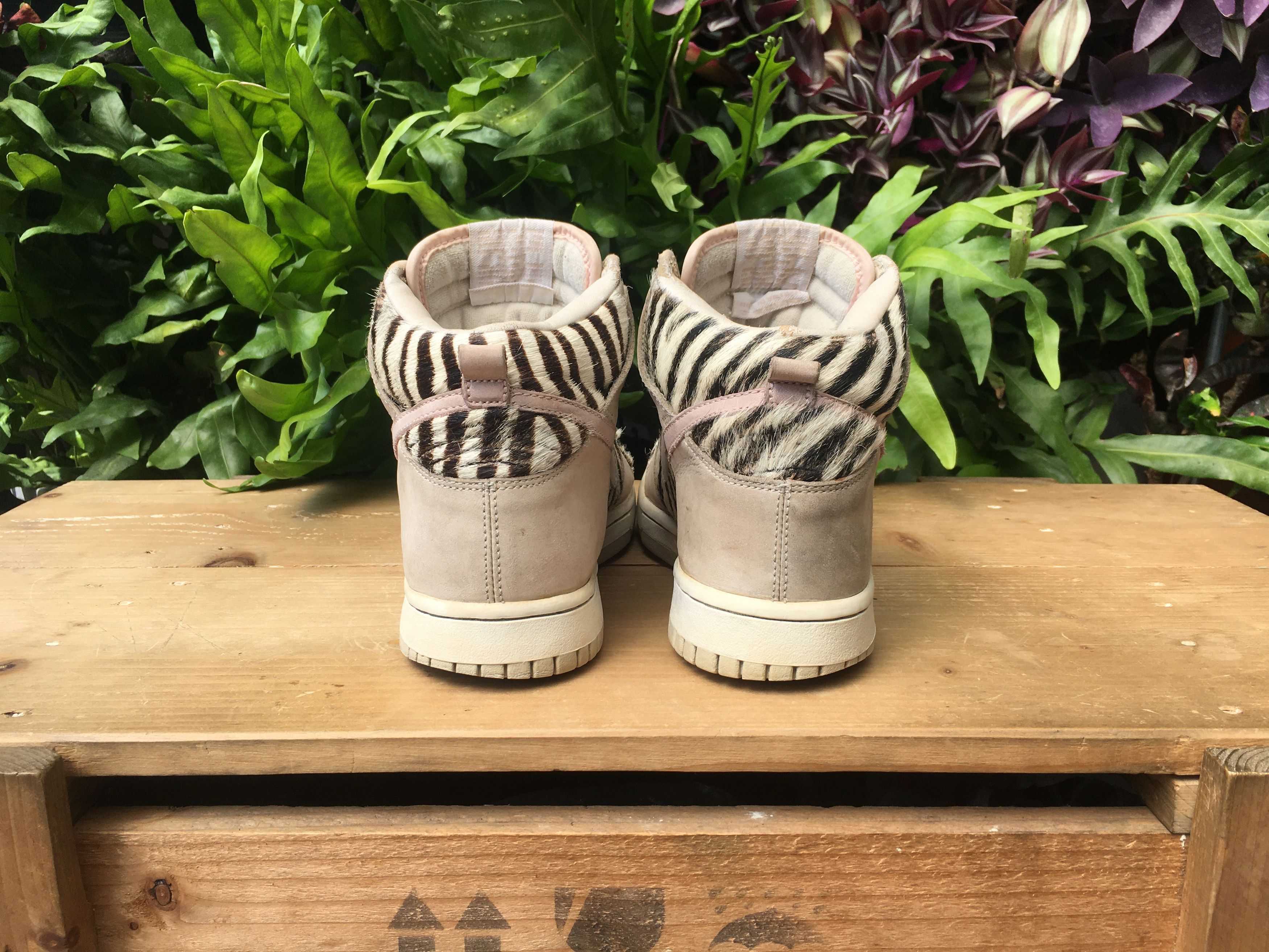 Nike × Vintage 🔥 Rare Archived Nike Dunk High Zebra Atmos Harako 2004 Size US 6.5 / EU 39-40 - 16 Thumbnail
