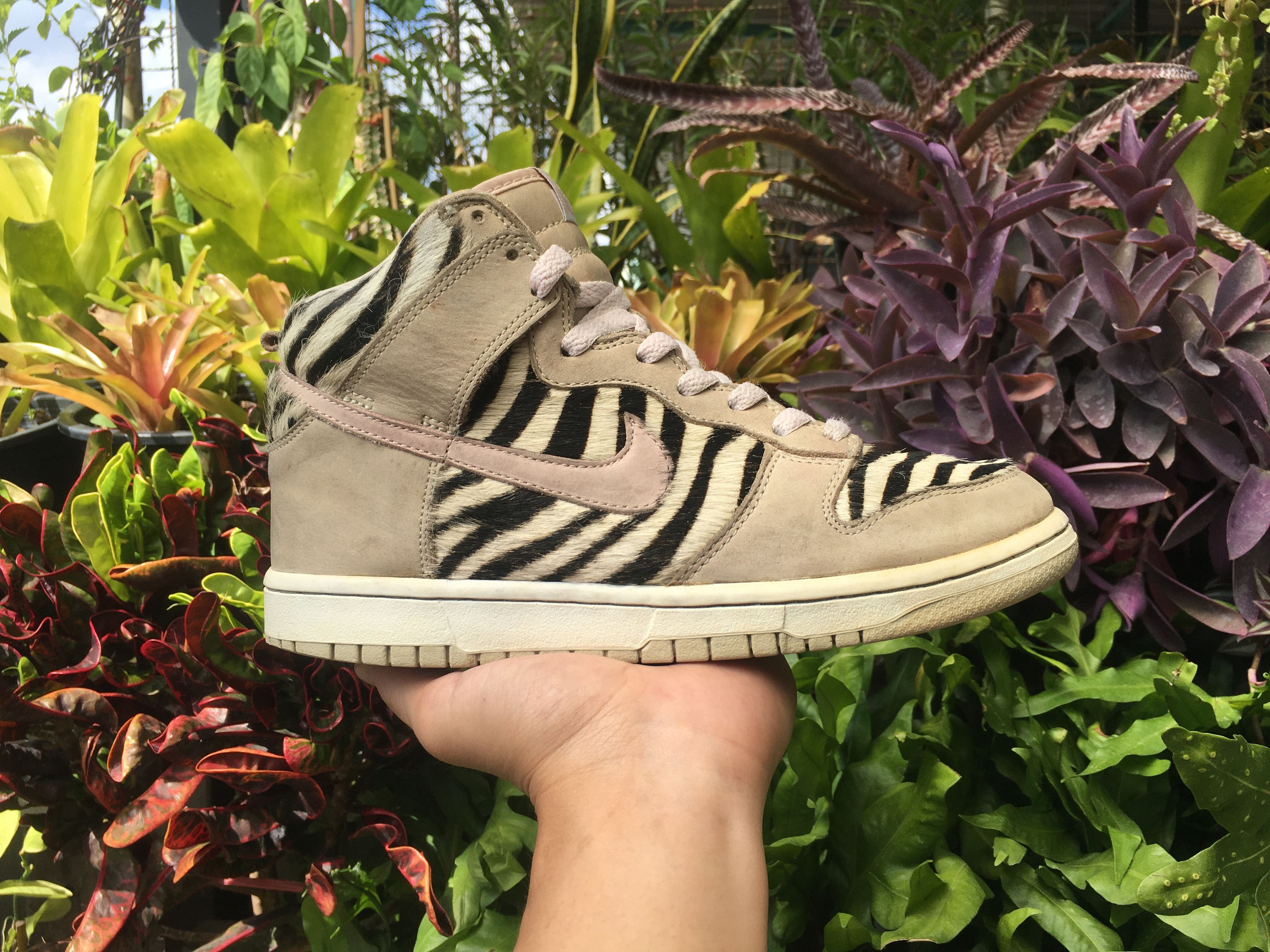 Nike × Vintage 🔥 Rare Archived Nike Dunk High Zebra Atmos Harako 2004 Size US 6.5 / EU 39-40 - 24 Thumbnail