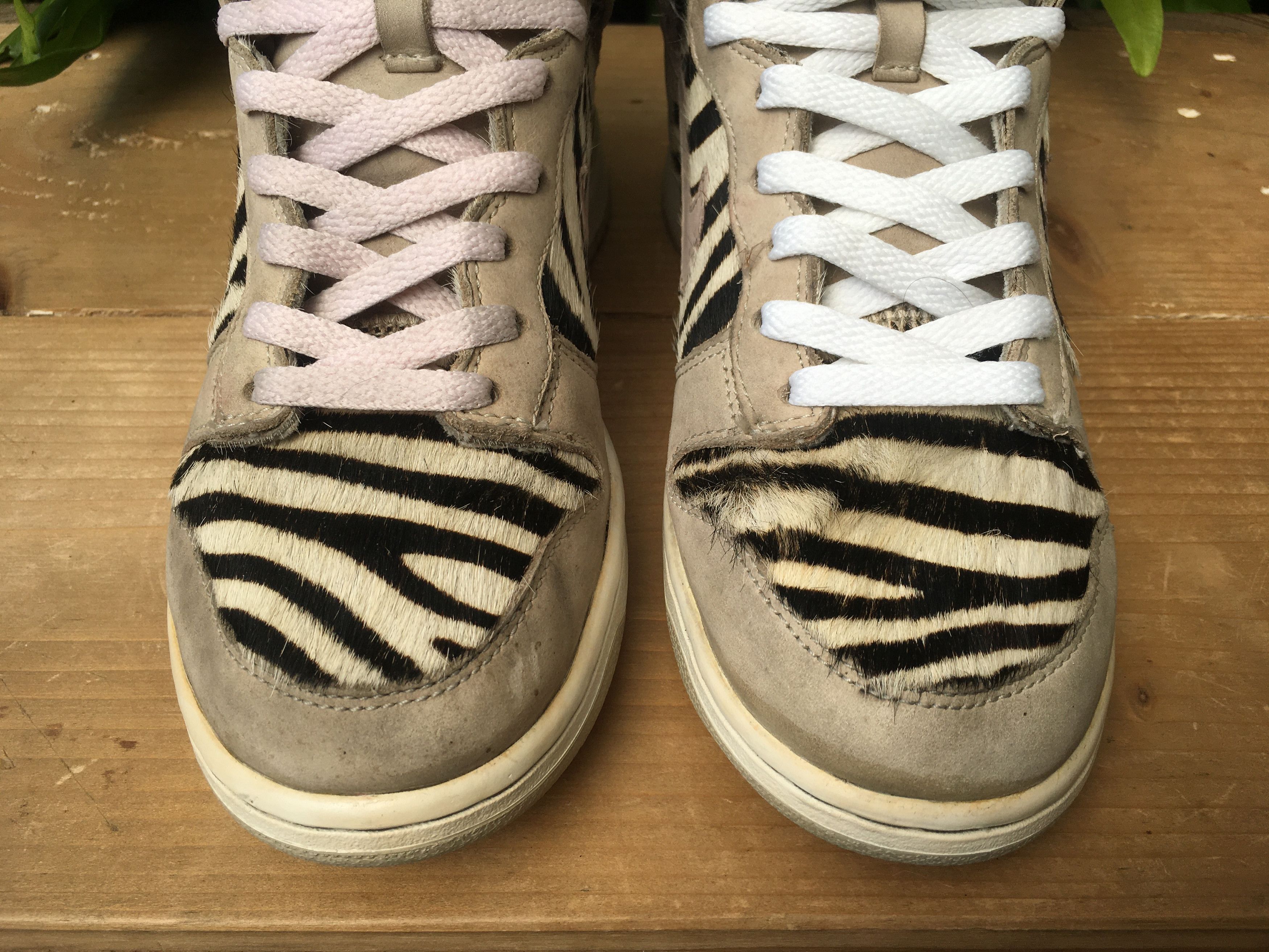 Nike × Vintage 🔥 Rare Archived Nike Dunk High Zebra Atmos Harako 2004 Size US 6.5 / EU 39-40 - 11 Thumbnail