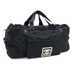 Chanel XL Beige CC Logo Sports Duffle Bag Travel 233ccs211
