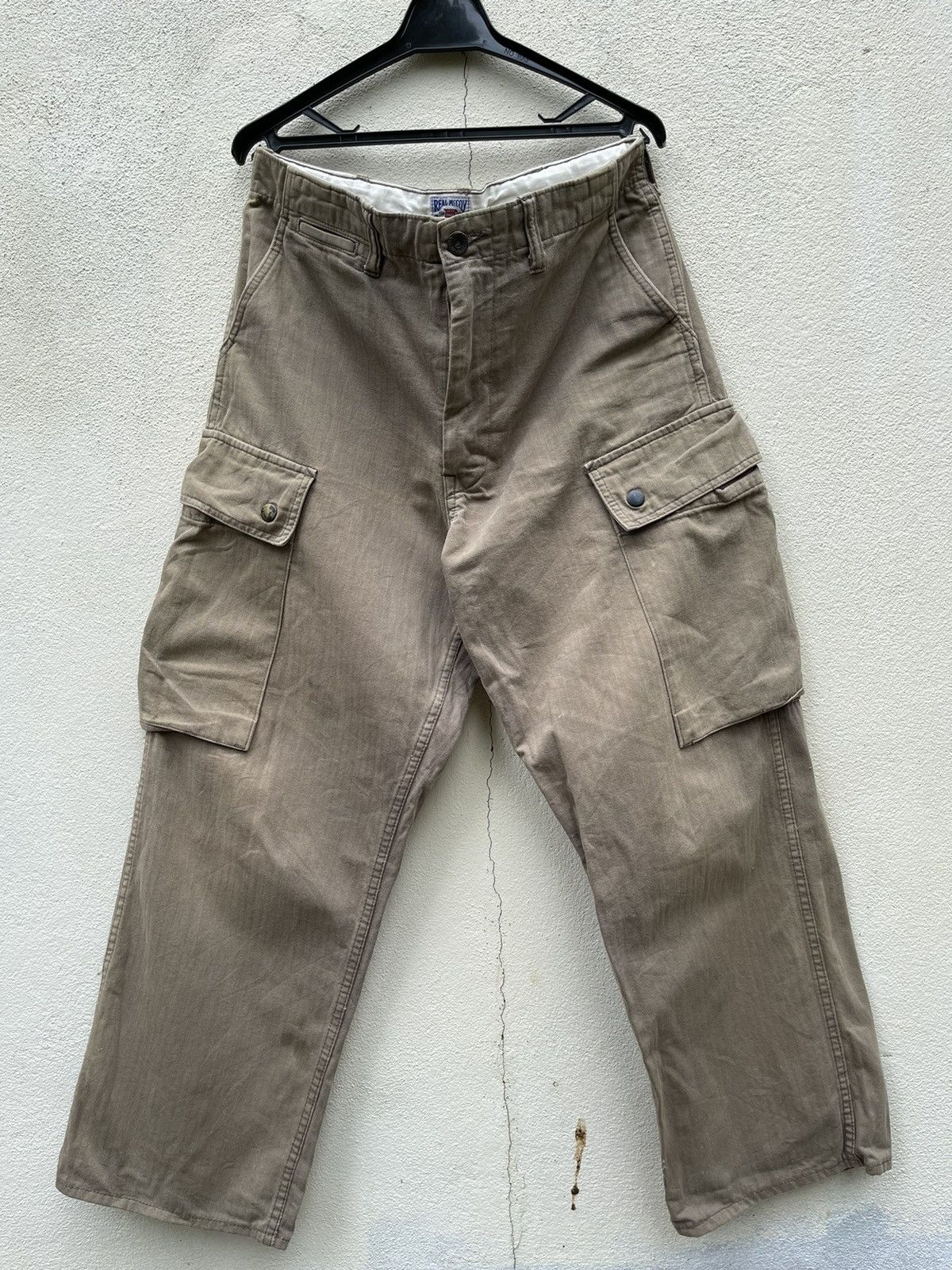 The Real McCoy's × Vintage Vintage Real Mccoy Baggy Fashion Cargo Pants Streetwear 31 Size US 31 - 1 Thumbnail