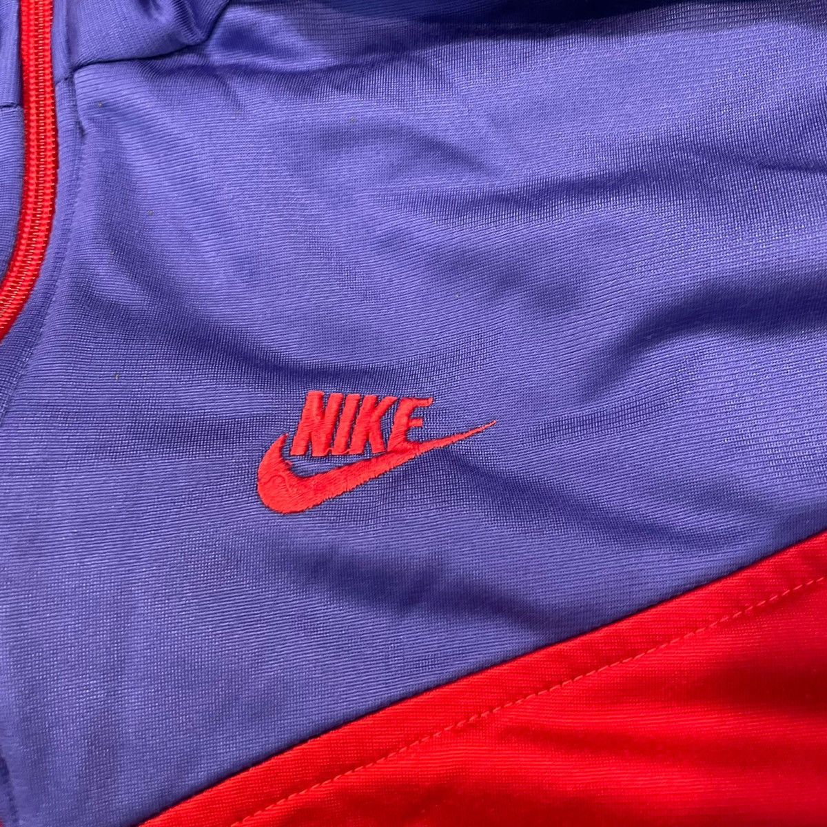 Nike × Vintage Nike tape zip sweatshirt tracksuit vintage 90s sportswear Size US M / EU 48-50 / 2 - 7 Thumbnail