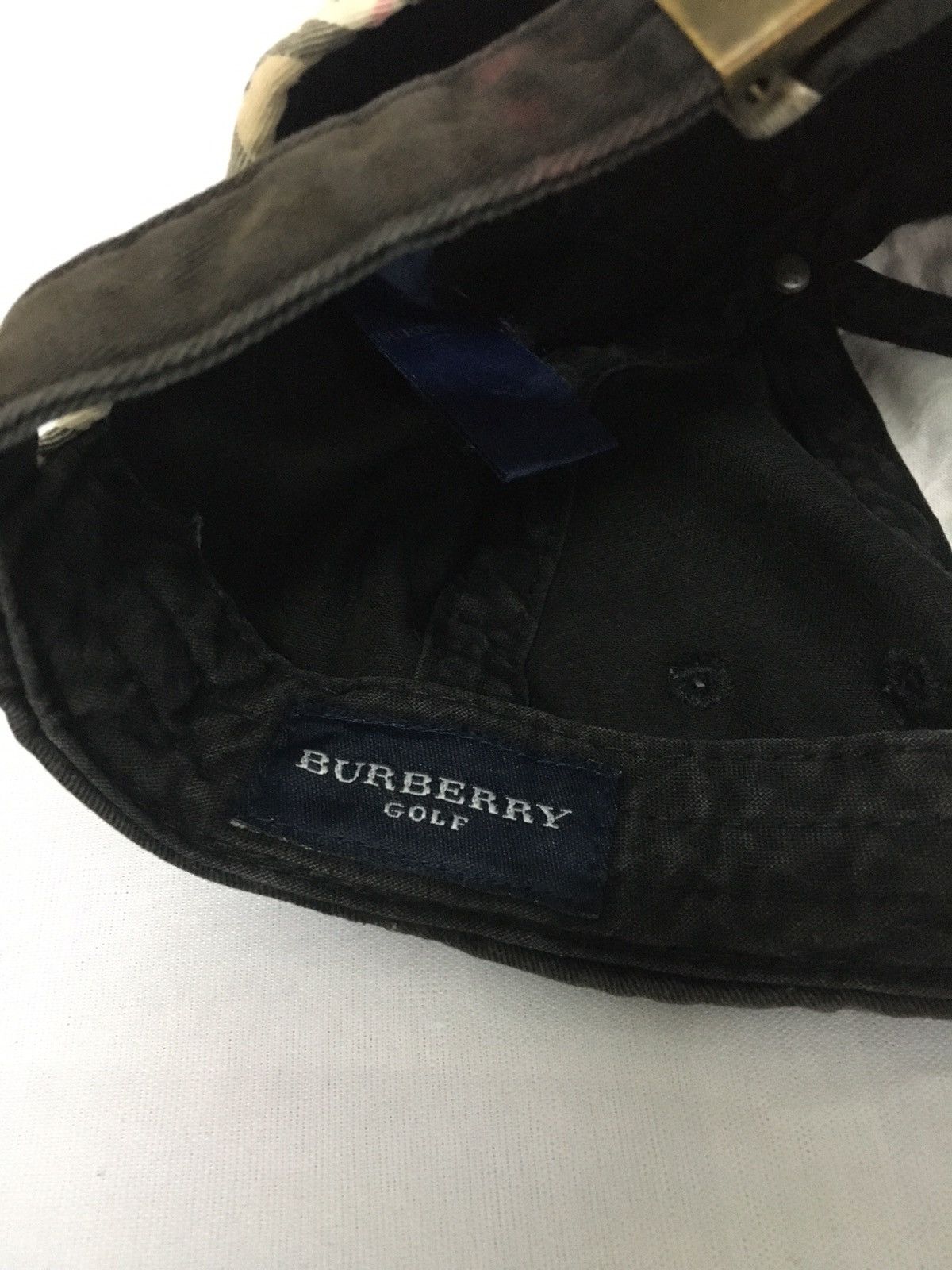 Burberry Vintage Thrashed Burberry Golf Faded Hat Size ONE SIZE - 5 Thumbnail