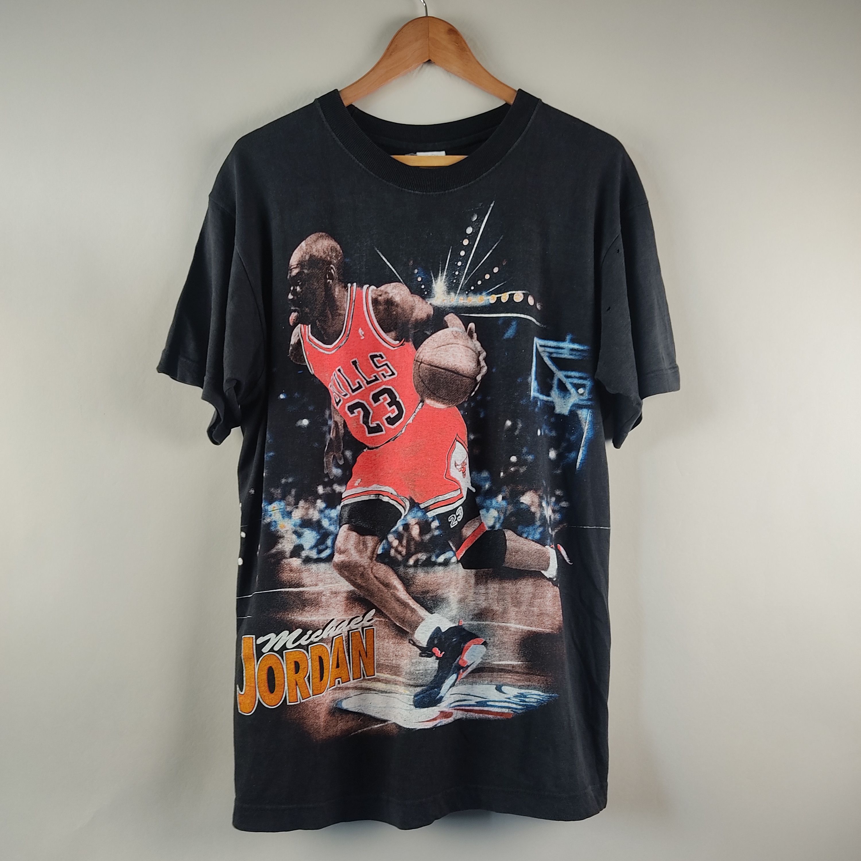 NBA × Rap Tees × Vintage 90's Michael Jordan Chicago Bulls Raptee Size US XL / EU 56 / 4 - 9 Thumbnail