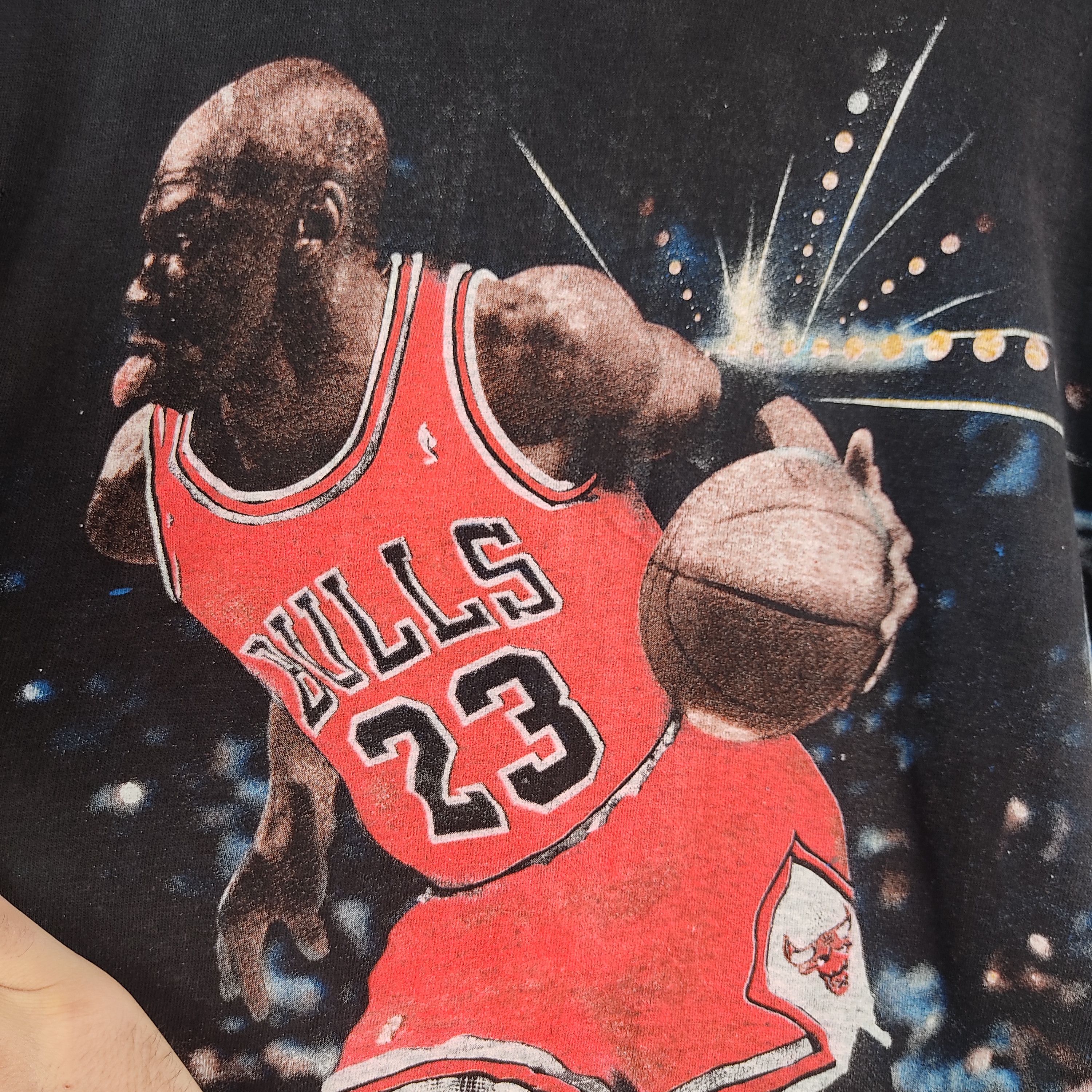 NBA × Rap Tees × Vintage 90's Michael Jordan Chicago Bulls Raptee Size US XL / EU 56 / 4 - 5 Thumbnail