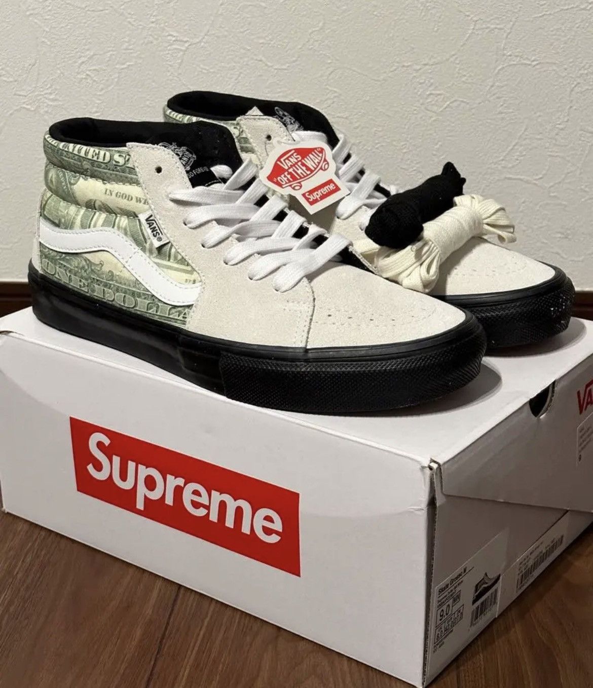 [Supreme] Vans Doller Skate Grosso Mid Collaboration Shoes 9