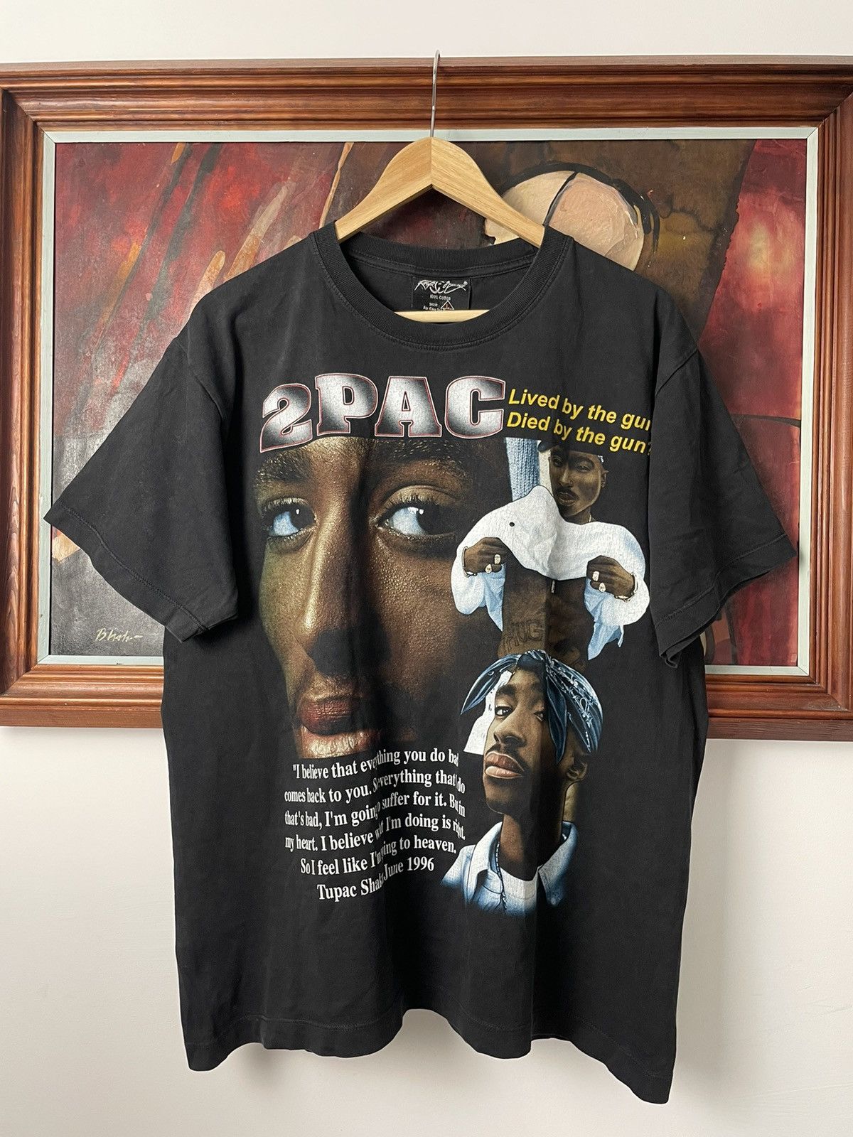 2PAC Tシャツ HOW DO U WANT IT XL フェード 2PAC Tシャツ HOW DO U WANT IT XL フェード