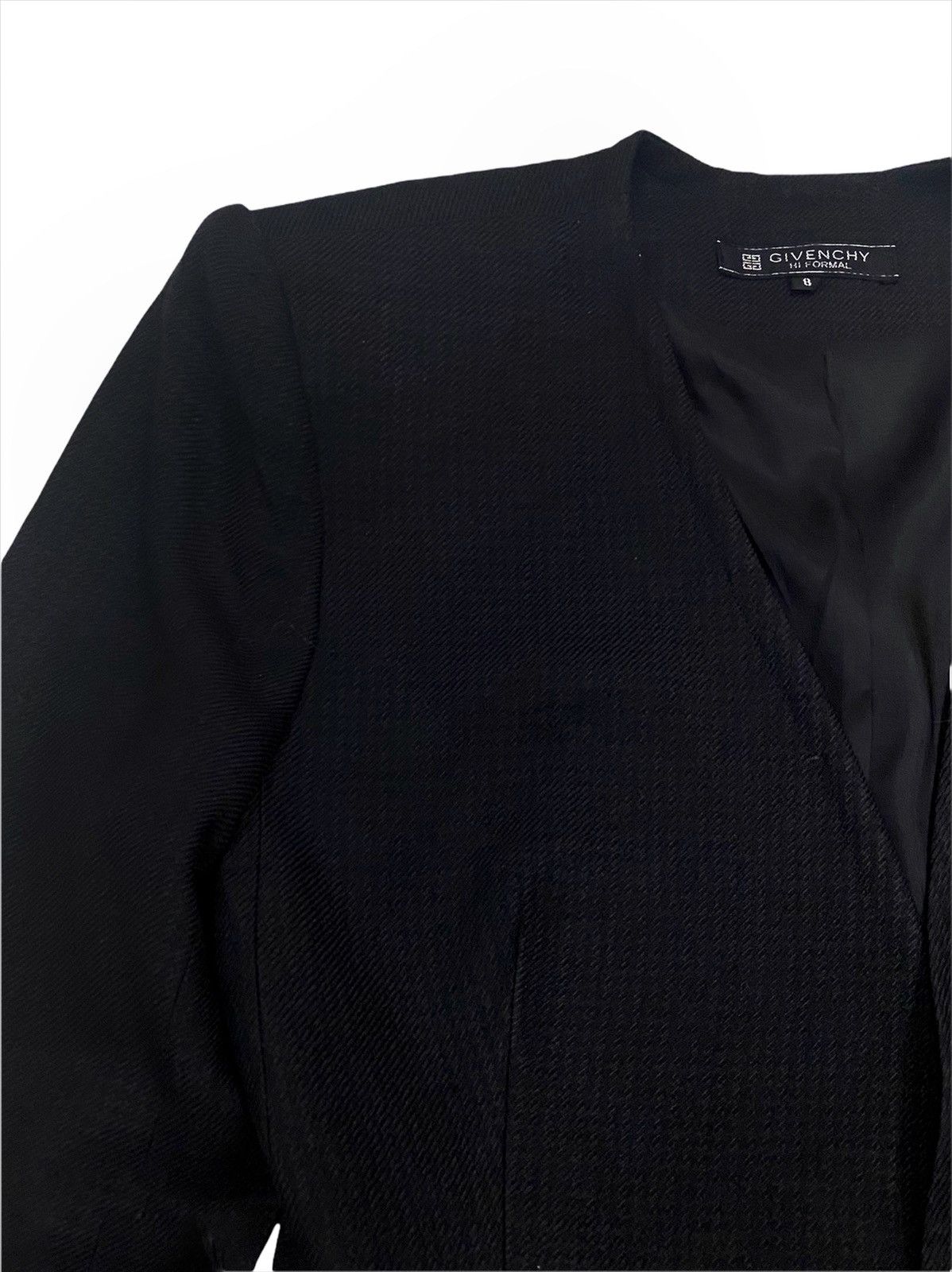 Designer × Givenchy VINTAGE GIVENCHY CROP TOP JACKET CARDIGAN ONE BUTTON STYLE Size S / US 4 / IT 40 - 7 Thumbnail