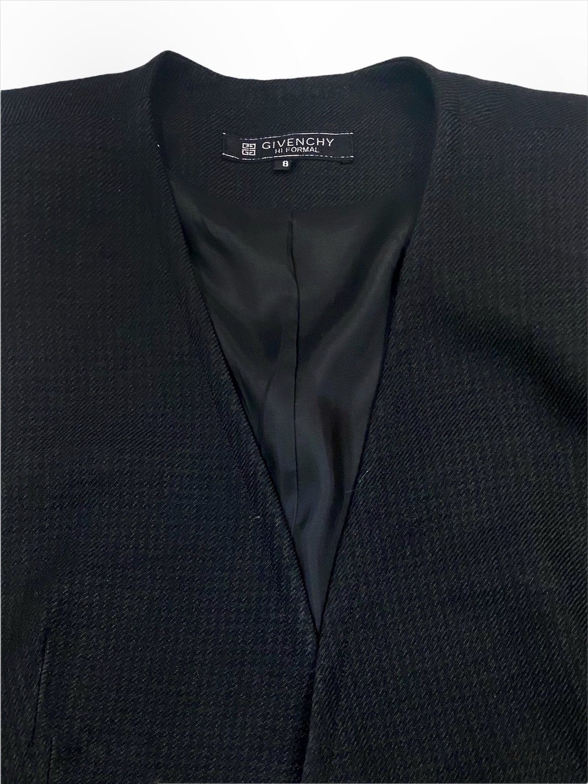 Designer × Givenchy VINTAGE GIVENCHY CROP TOP JACKET CARDIGAN ONE BUTTON STYLE Size S / US 4 / IT 40 - 5 Thumbnail