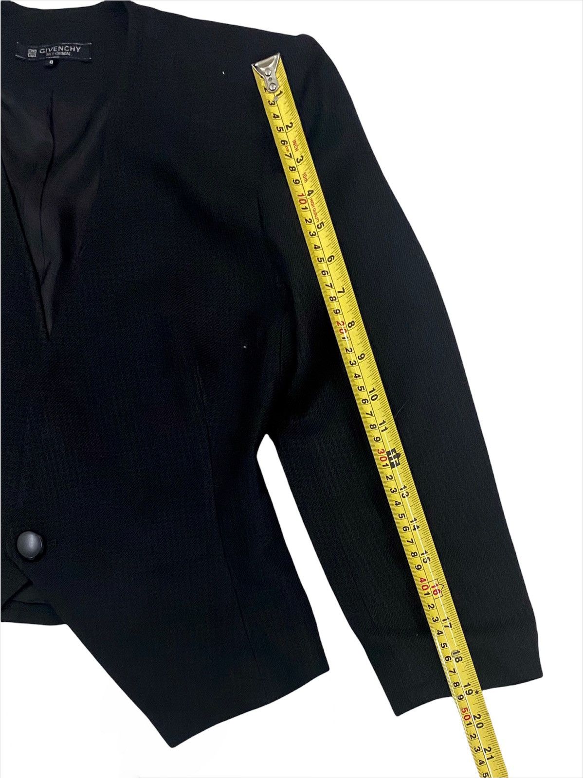 Designer × Givenchy VINTAGE GIVENCHY CROP TOP JACKET CARDIGAN ONE BUTTON STYLE Size S / US 4 / IT 40 - 20 Thumbnail