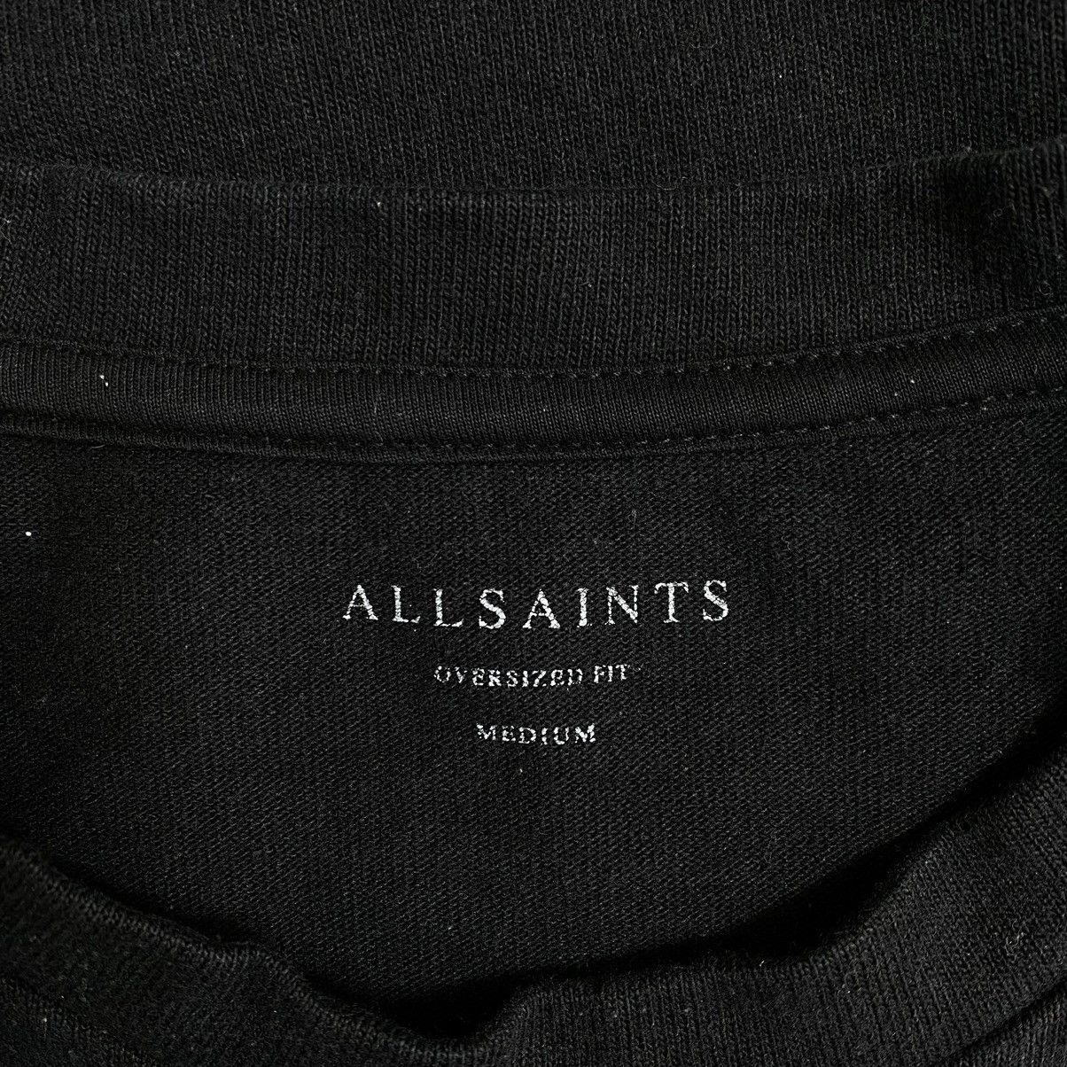 Allsaints Vintage ALLSAINTS Plain Black Oversize Short Sleeve Shirt Size US M / EU 48-50 / 2 - 4 Thumbnail