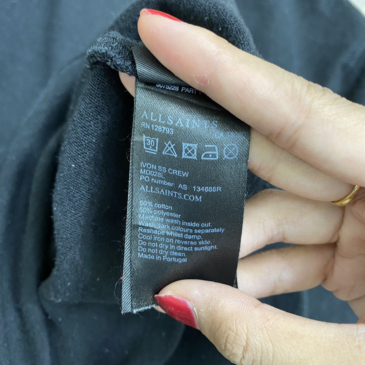 Allsaints Vintage ALLSAINTS Plain Black Oversize Short Sleeve Shirt Size US M / EU 48-50 / 2 - 5 Thumbnail