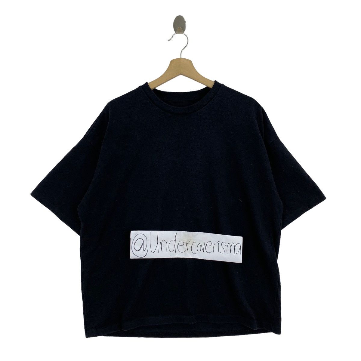 Allsaints Vintage ALLSAINTS Plain Black Oversize Short Sleeve Shirt Size US M / EU 48-50 / 2 - 1 Thumbnail