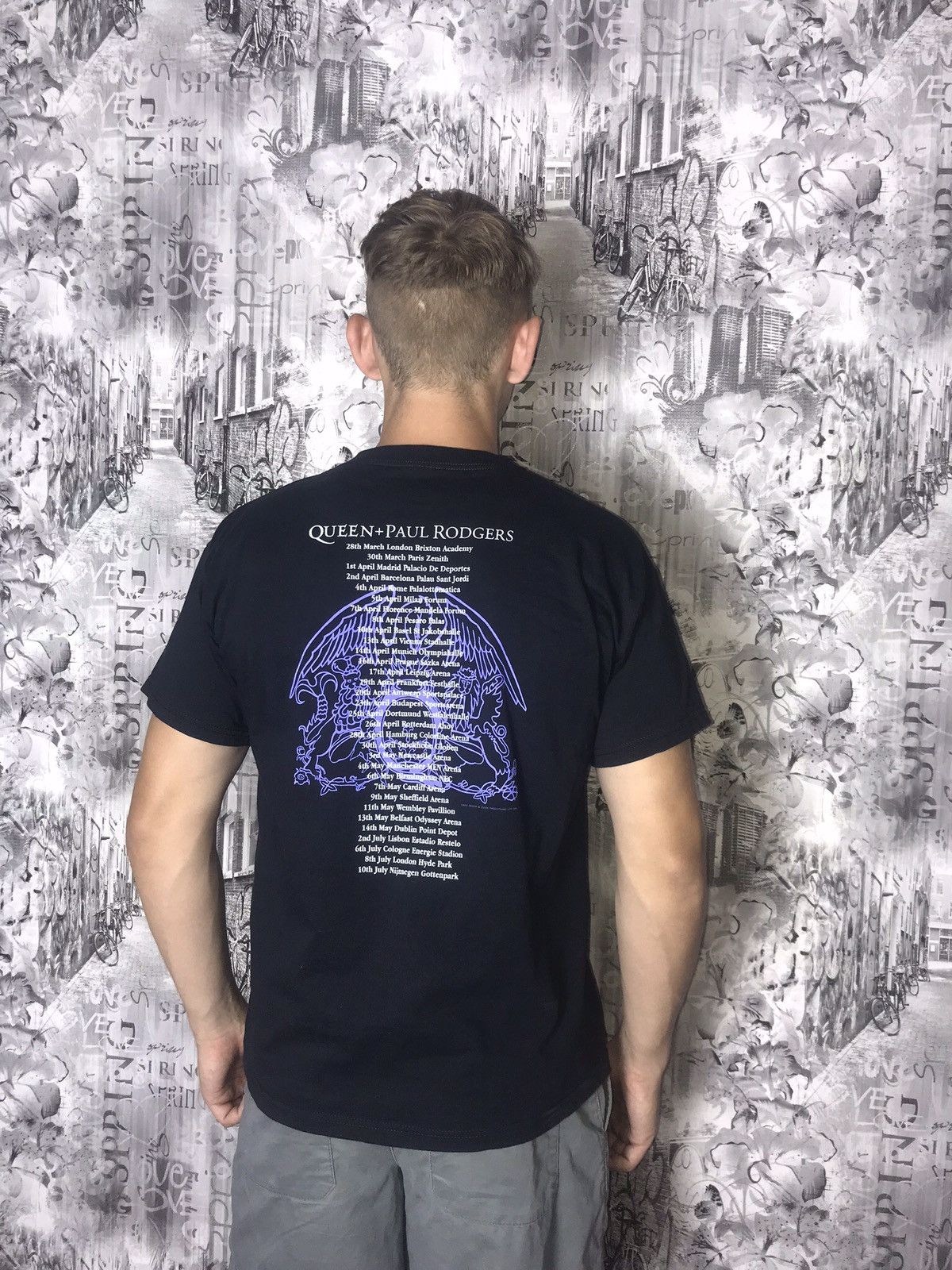 Vintage Queen + Paul Roger 1975 tour Reprint t-shirt Size US M / EU 48-50 / 2 - 2 Thumbnail