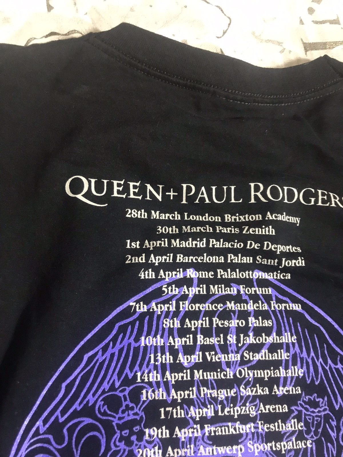 Vintage Queen + Paul Roger 1975 tour Reprint t-shirt Size US M / EU 48-50 / 2 - 5 Thumbnail