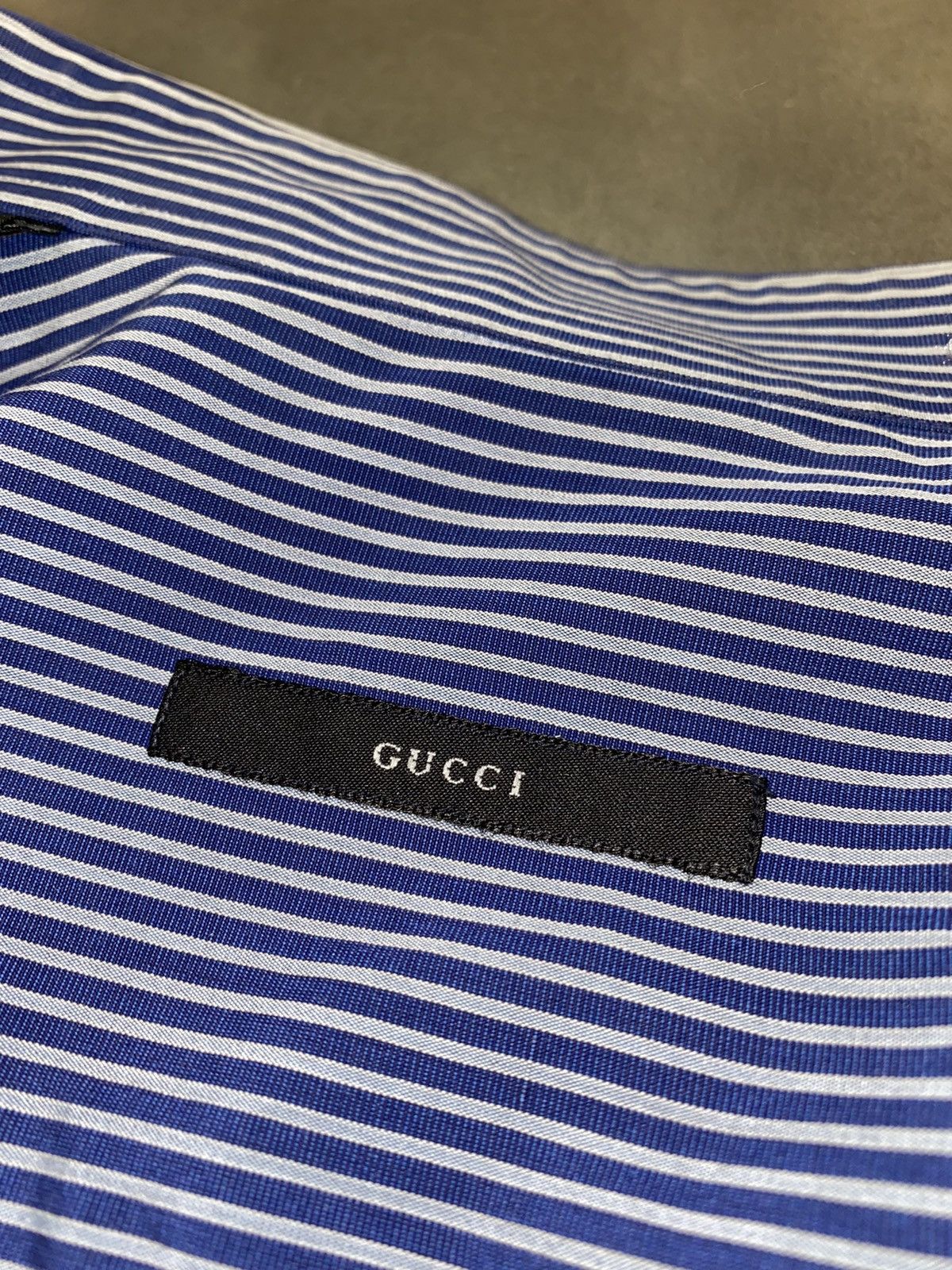 Gucci Gucci Striped Button Up Shirt Size US L / EU 52-54 / 3 - 12 Thumbnail