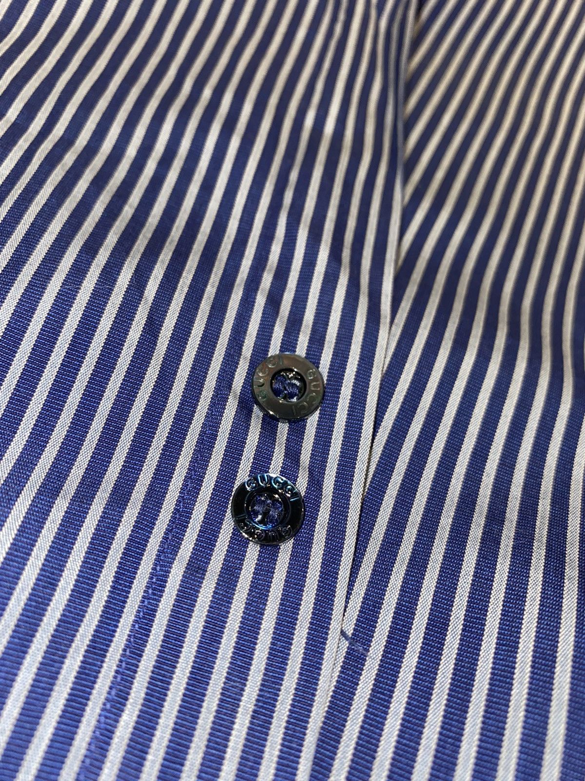 Gucci Gucci Striped Button Up Shirt Size US L / EU 52-54 / 3 - 11 Thumbnail