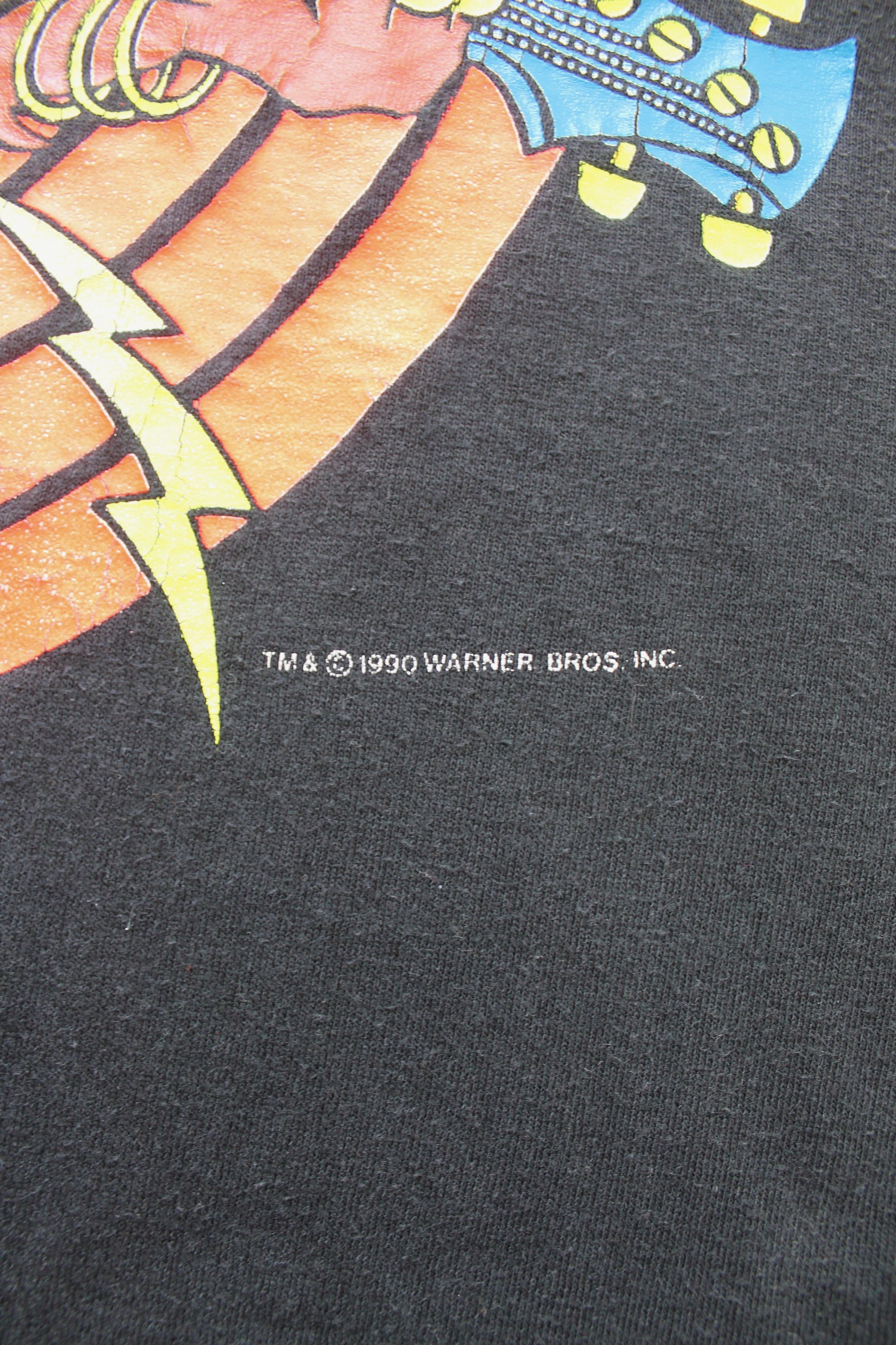 Warner Bros 1990 Taz Rock Cafe t shirt tee Warner Bros. Made In USA Size US L / EU 52-54 / 3 - 10 Thumbnail