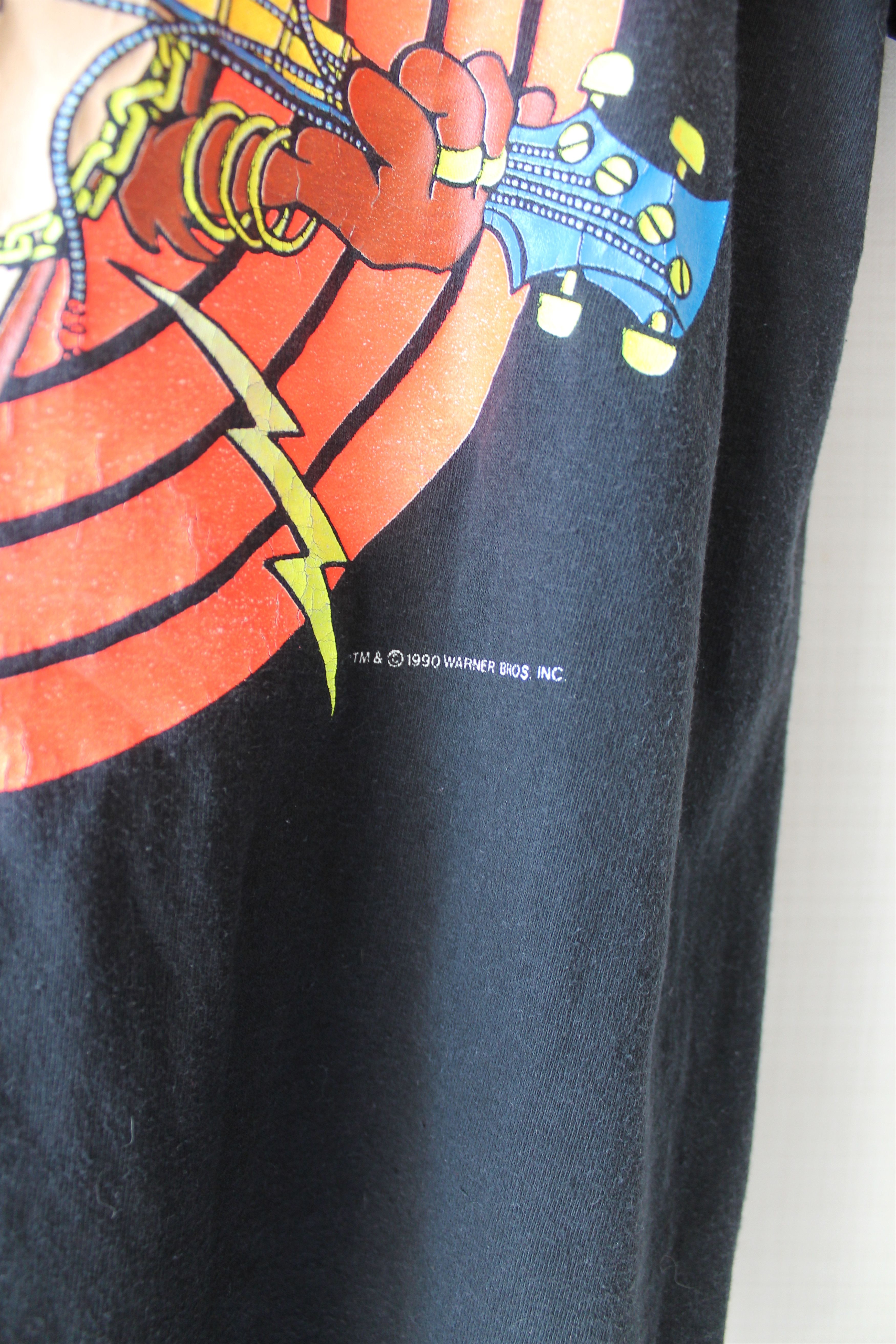 Warner Bros 1990 Taz Rock Cafe t shirt tee Warner Bros. Made In USA Size US L / EU 52-54 / 3 - 4 Thumbnail