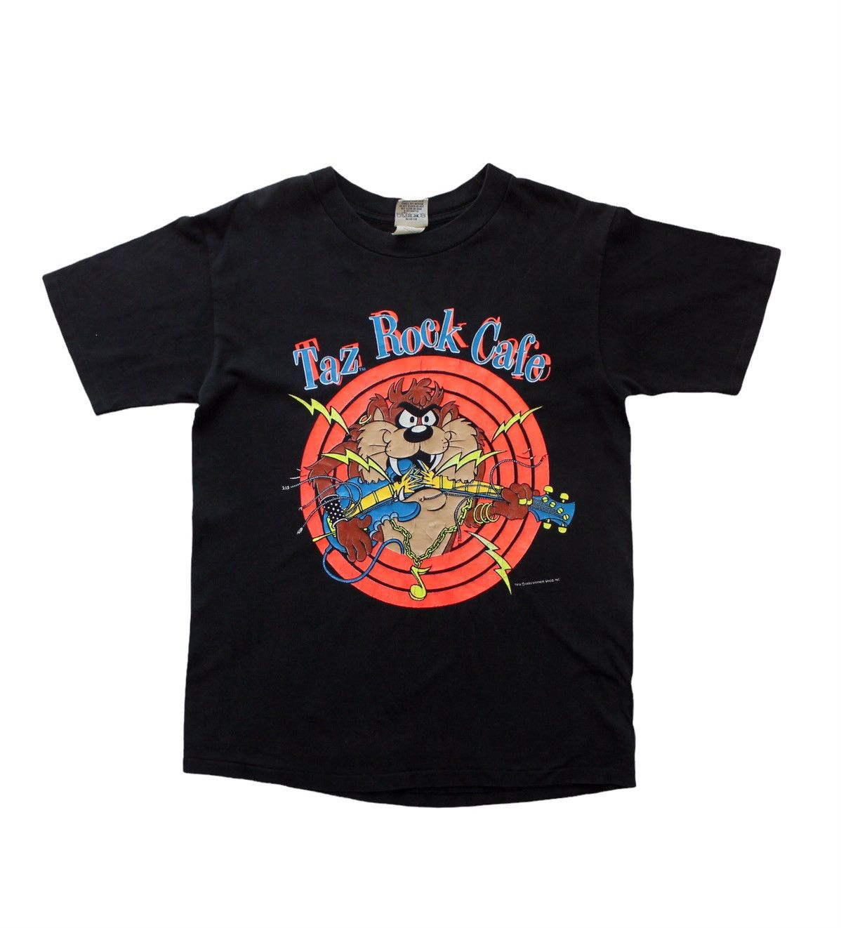 Warner Bros 1990 Taz Rock Cafe t shirt tee Warner Bros. Made In USA Size US L / EU 52-54 / 3 - 1 Thumbnail