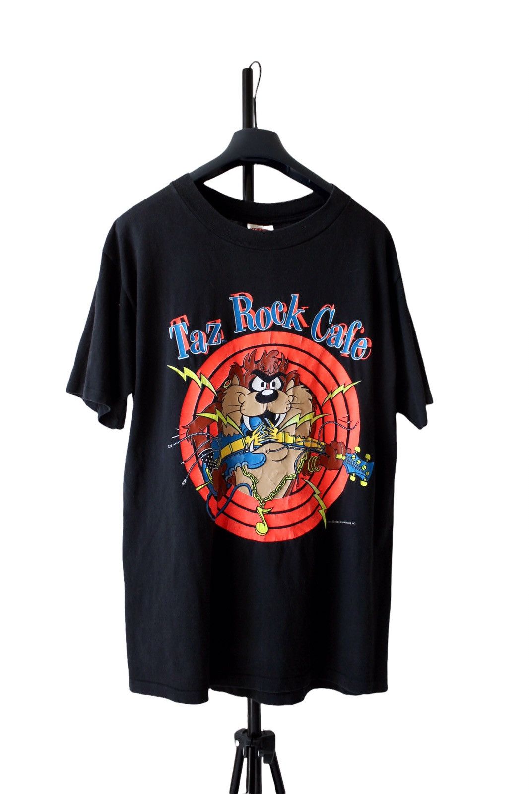 Warner Bros 1990 Taz Rock Cafe t shirt tee Warner Bros. Made In USA Size US L / EU 52-54 / 3 - 2 Thumbnail