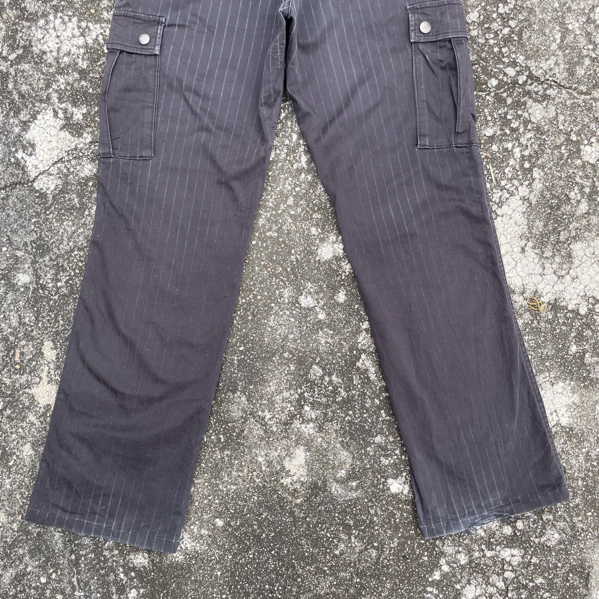 Japanese Brand Vintage Louis Chavlon Stripe Tactical Cargo Pants Size US 31 - 10 Thumbnail