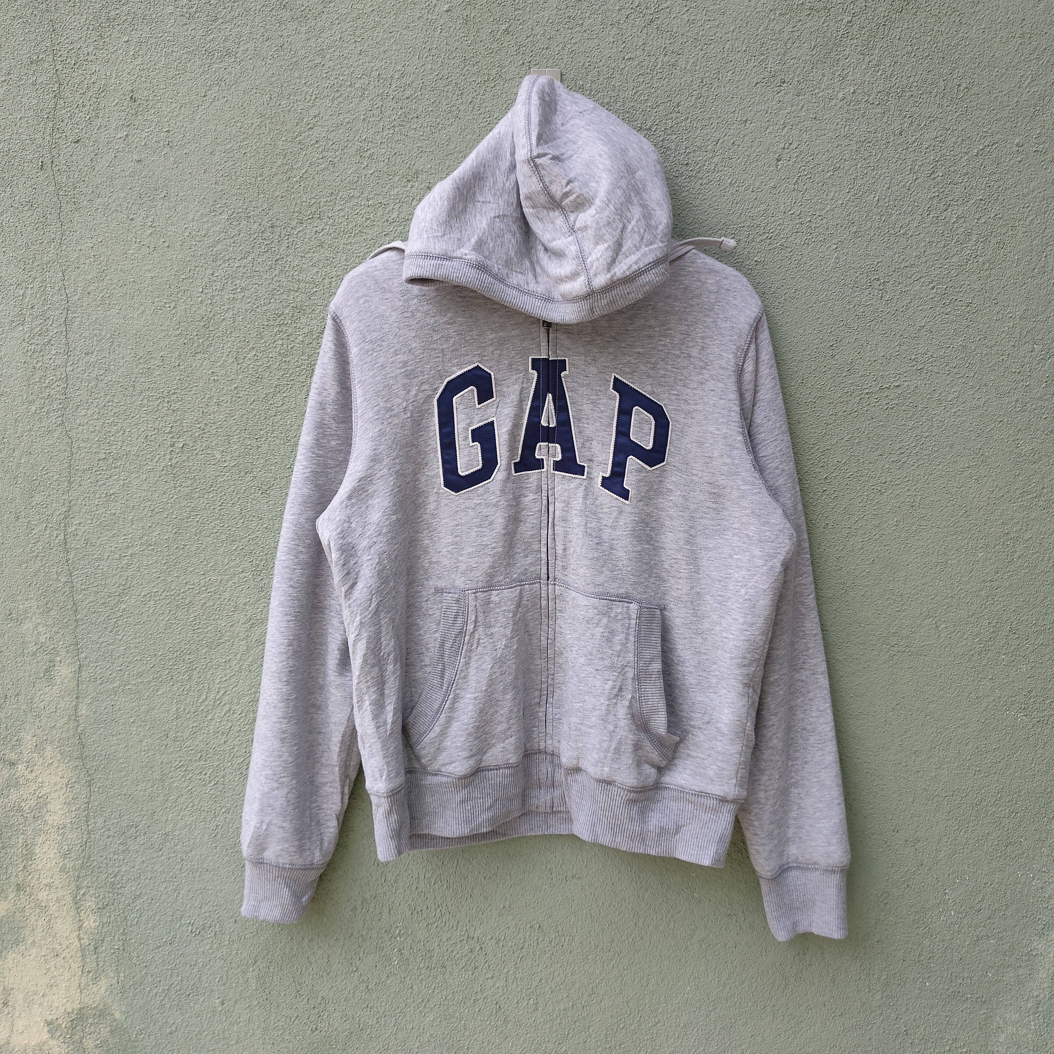 Gap Vintage Gap Sherpa Fleece Inside Zipper Hoodie Sweatshirt Size US L / EU 52-54 / 3 - 1 Thumbnail