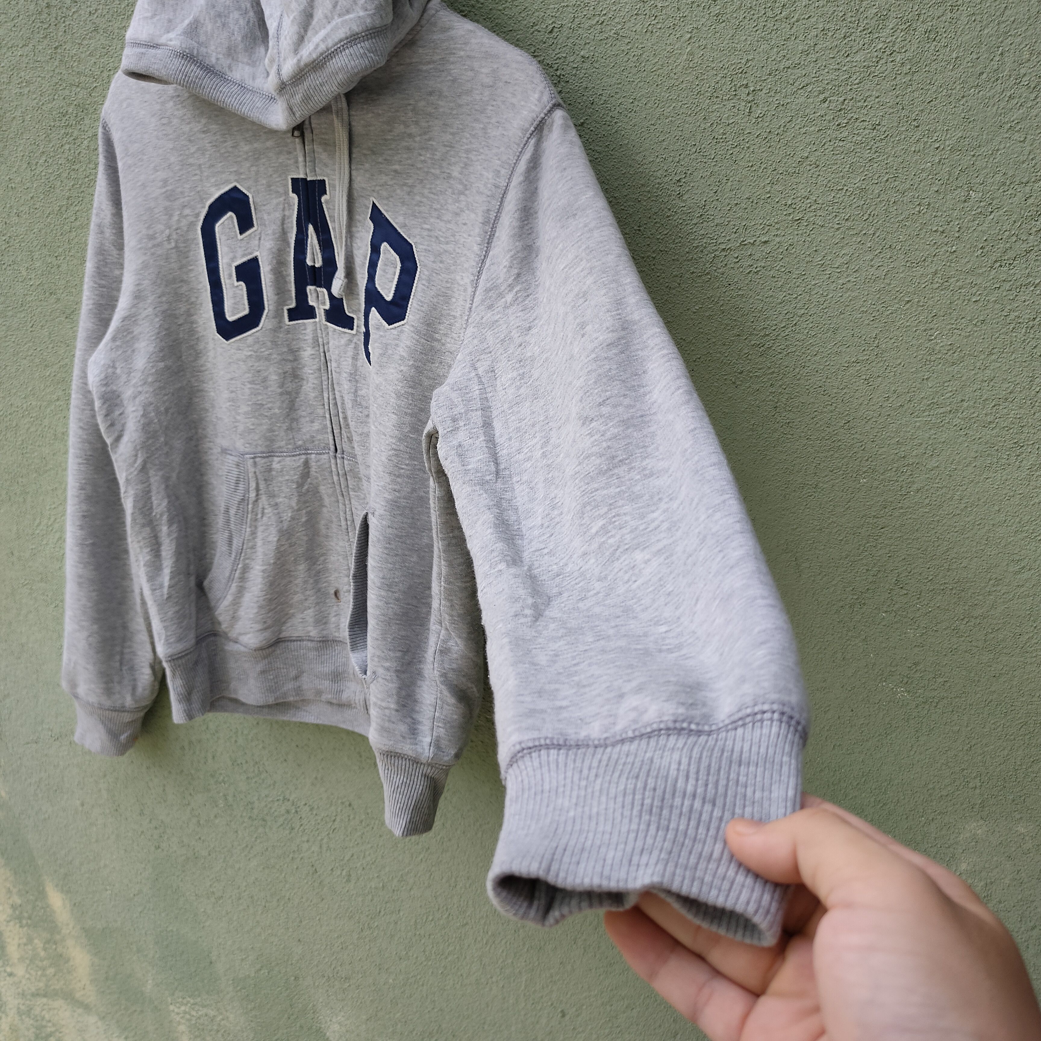 Gap Vintage Gap Sherpa Fleece Inside Zipper Hoodie Sweatshirt Size US L / EU 52-54 / 3 - 9 Thumbnail