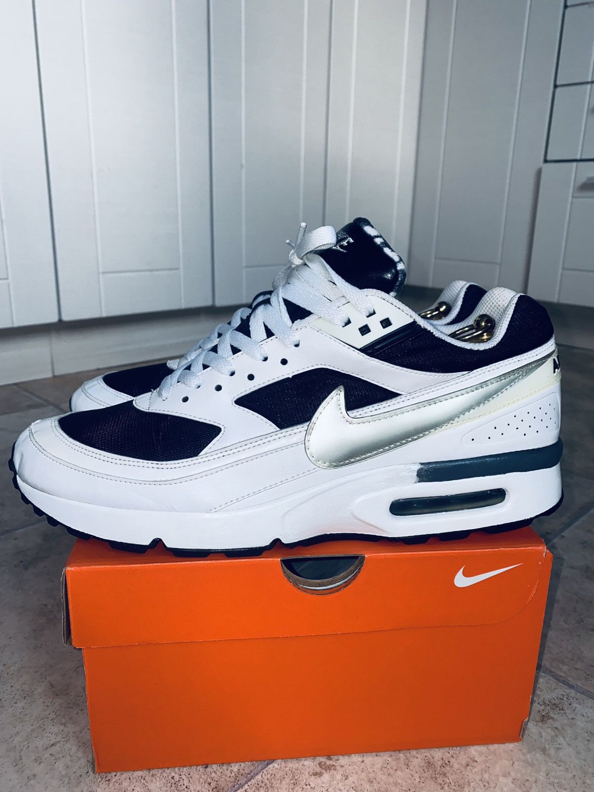 image of Nikelab Air Max Bw Classic 2012 Supreme Tn Fragment Acg Shox Shoes in Black/White, Men's (Size 11)