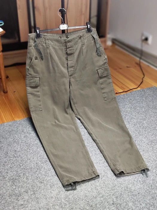 Japanese Brand 🔴 Vintage 80's German Army Military Cargo Trousers Pants Size US 34 / EU 50 - 10 Thumbnail