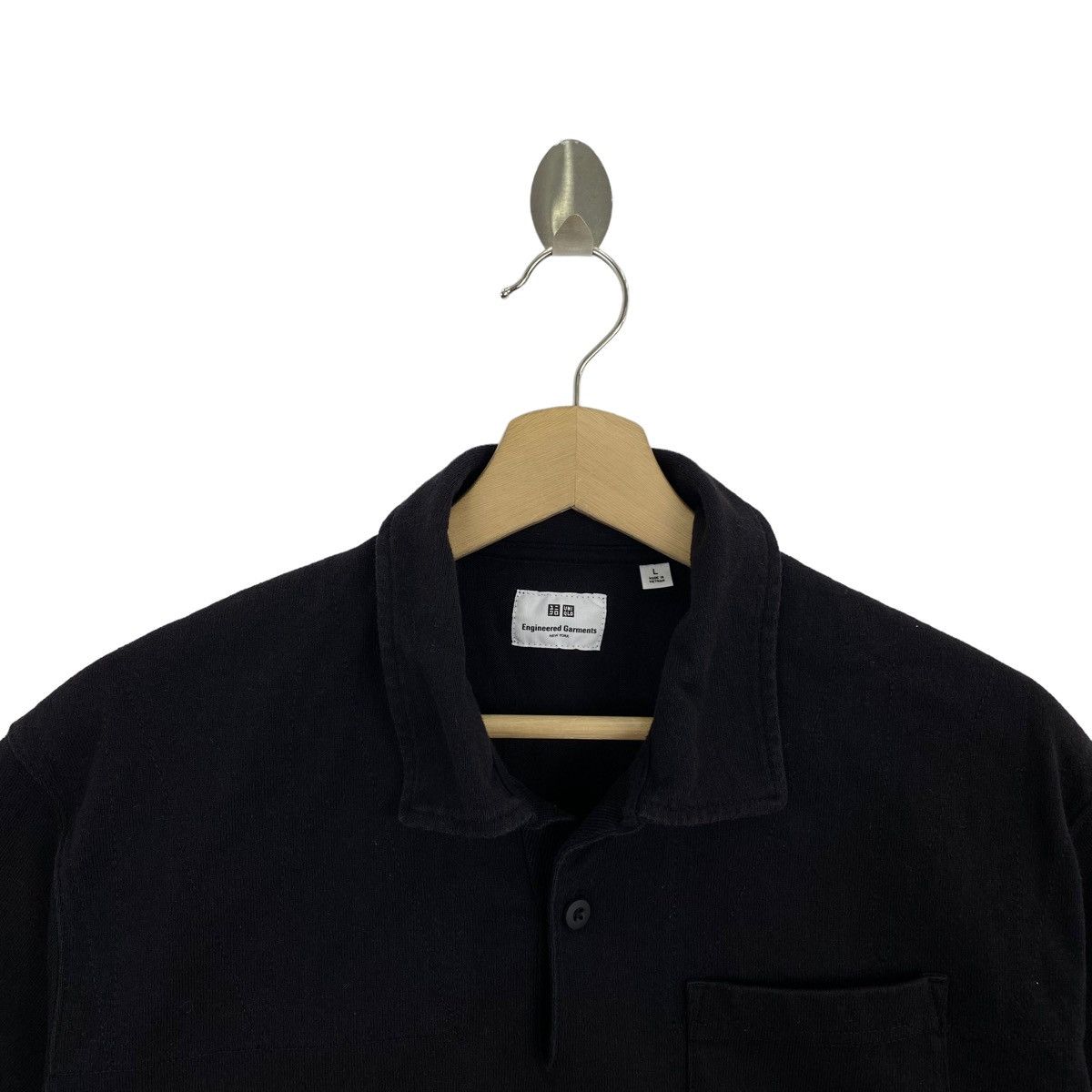 Engineered Garments × Uniqlo ENGINEERED GARMENTS UNIQLO Button Up Black Oversize Short Size US L / EU 52-54 / 3 - 2 Thumbnail
