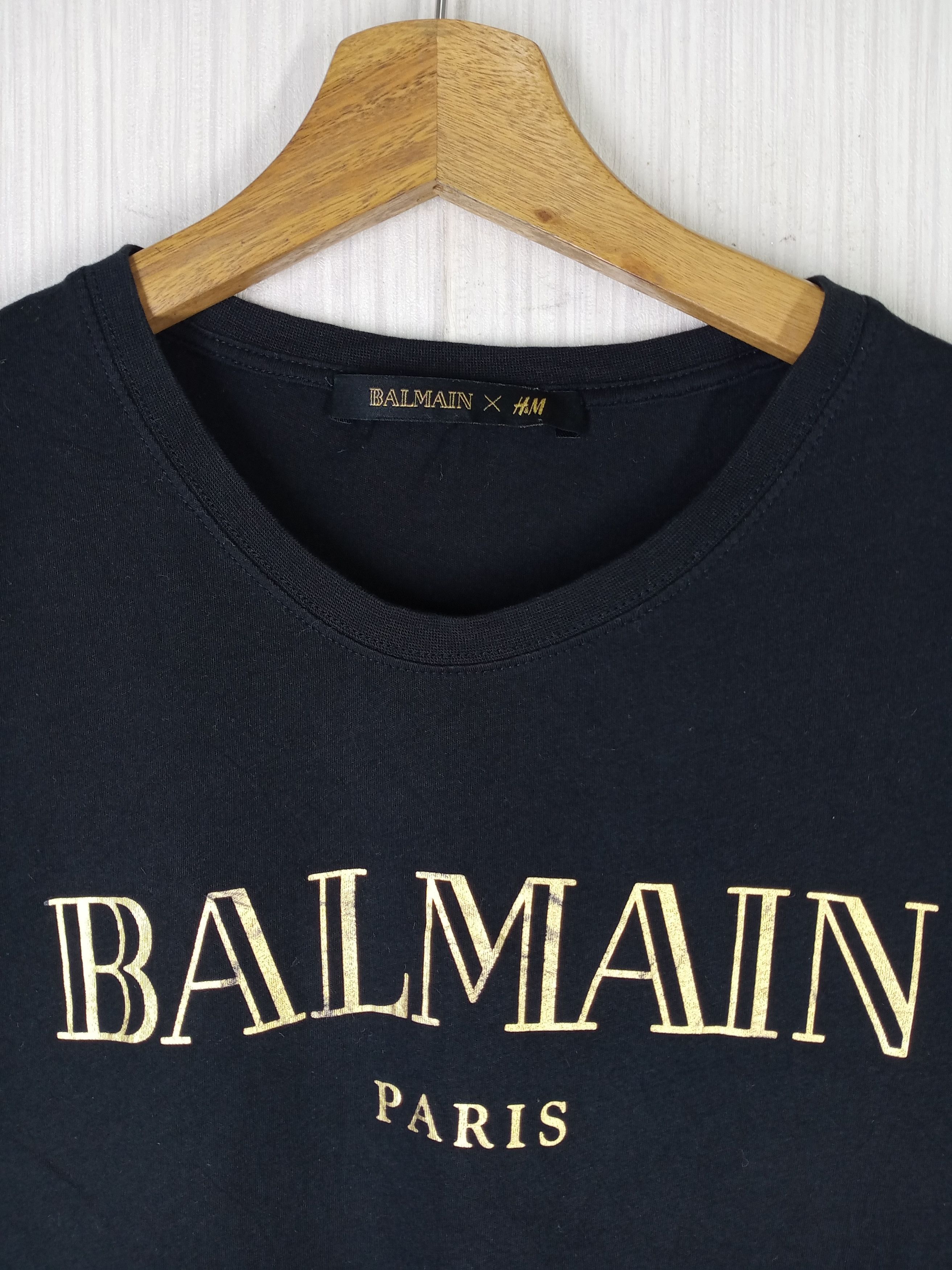 Balmain Balmain X H&M Big Logo Tshirt Size US XS / EU 42 / 0 - 3 Thumbnail