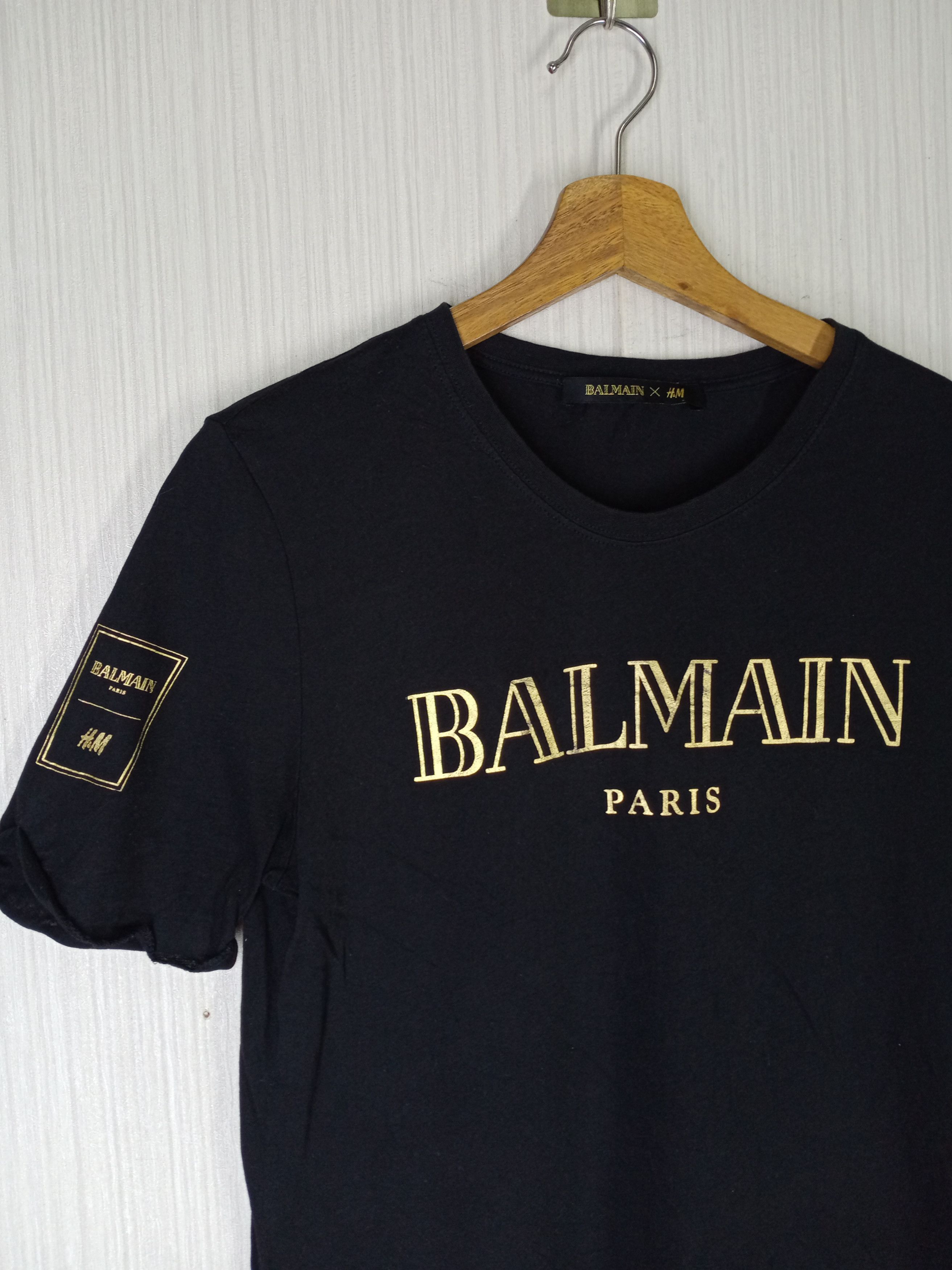 Balmain Balmain X H&M Big Logo Tshirt Size US XS / EU 42 / 0 - 2 Thumbnail