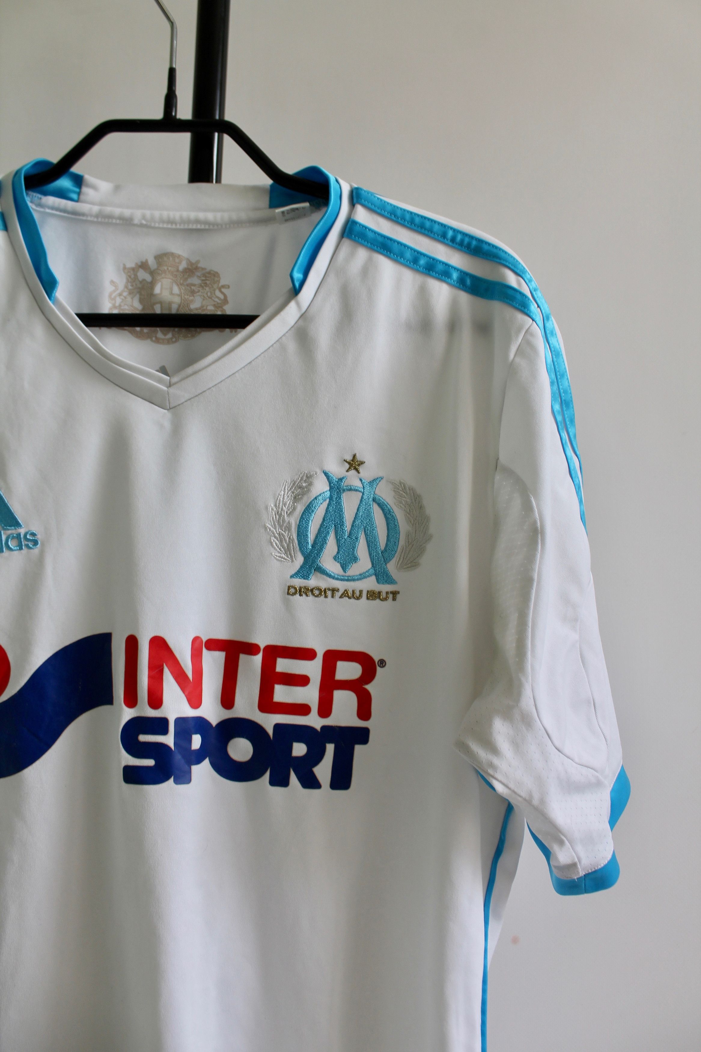 Vintage 2013 - 2014 Adidas Olympique Marseille Home Jersey Size US S / EU 44-46 / 1 - 2 Thumbnail