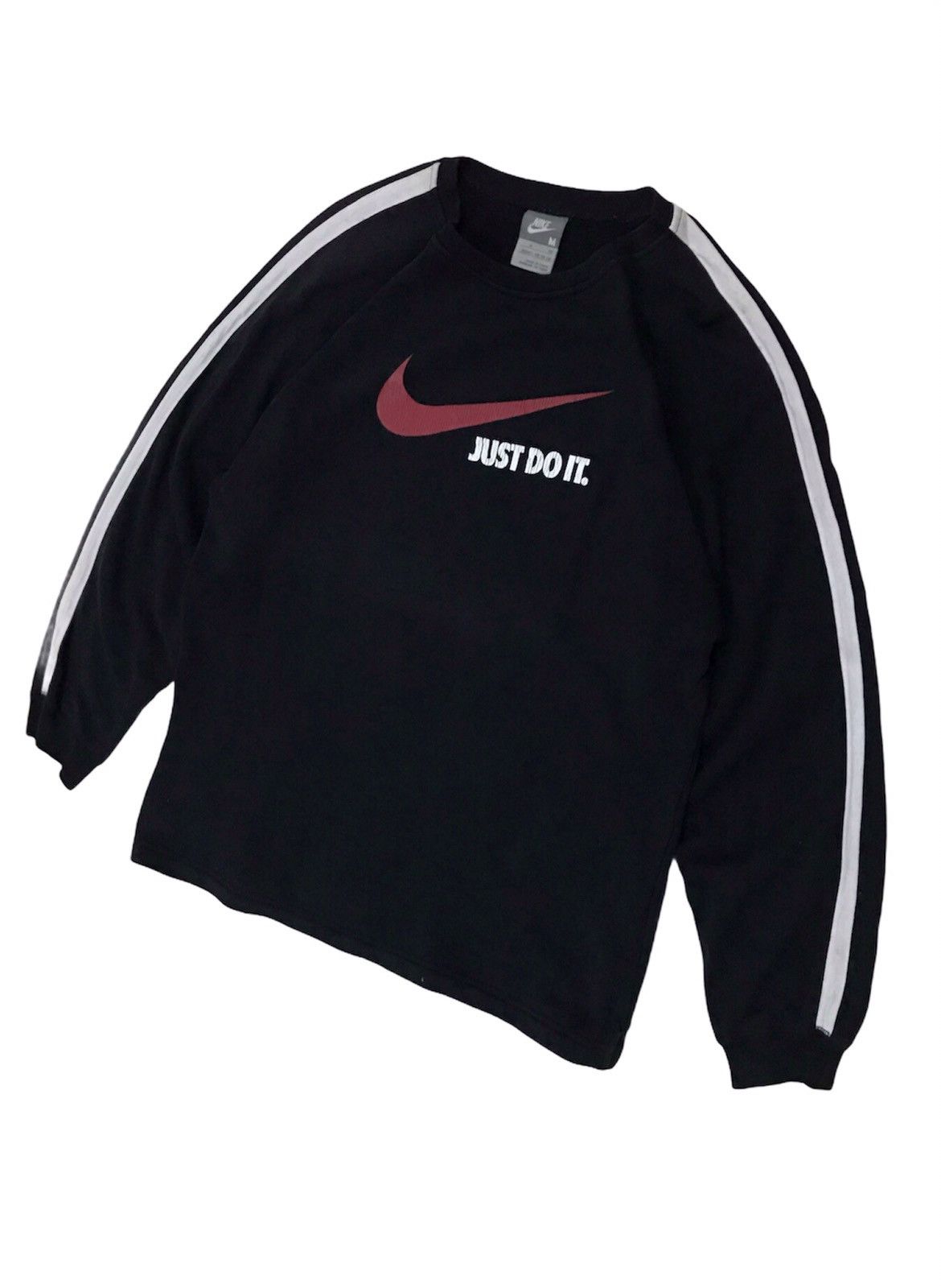 Nike × Vintage Vintage Nike Just Do It Swoosh Spell Out Sweatshirt Rare Size US M / EU 48-50 / 2 - 2 Thumbnail