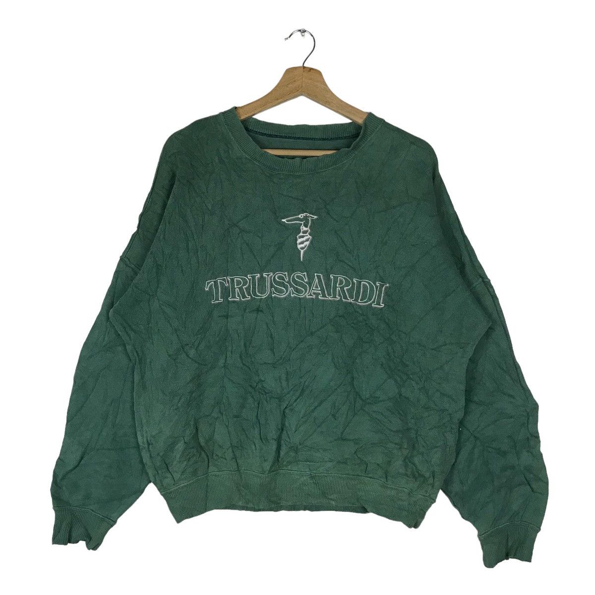 Vintage Trussardi Spell Out Pullover Jumper Sweatshirt