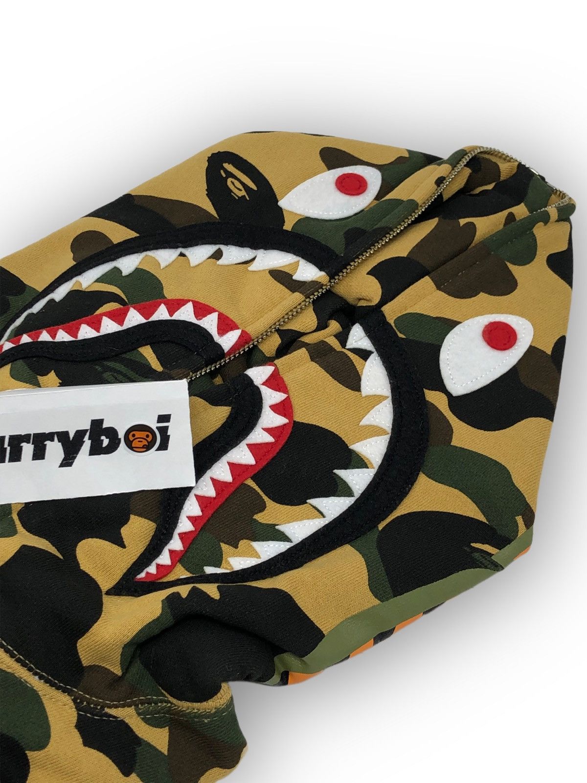 Bape Bape 1st Camo Shark Full Zip Hoodie Yellow Size US S / EU 44-46 / 1 - 4 Thumbnail