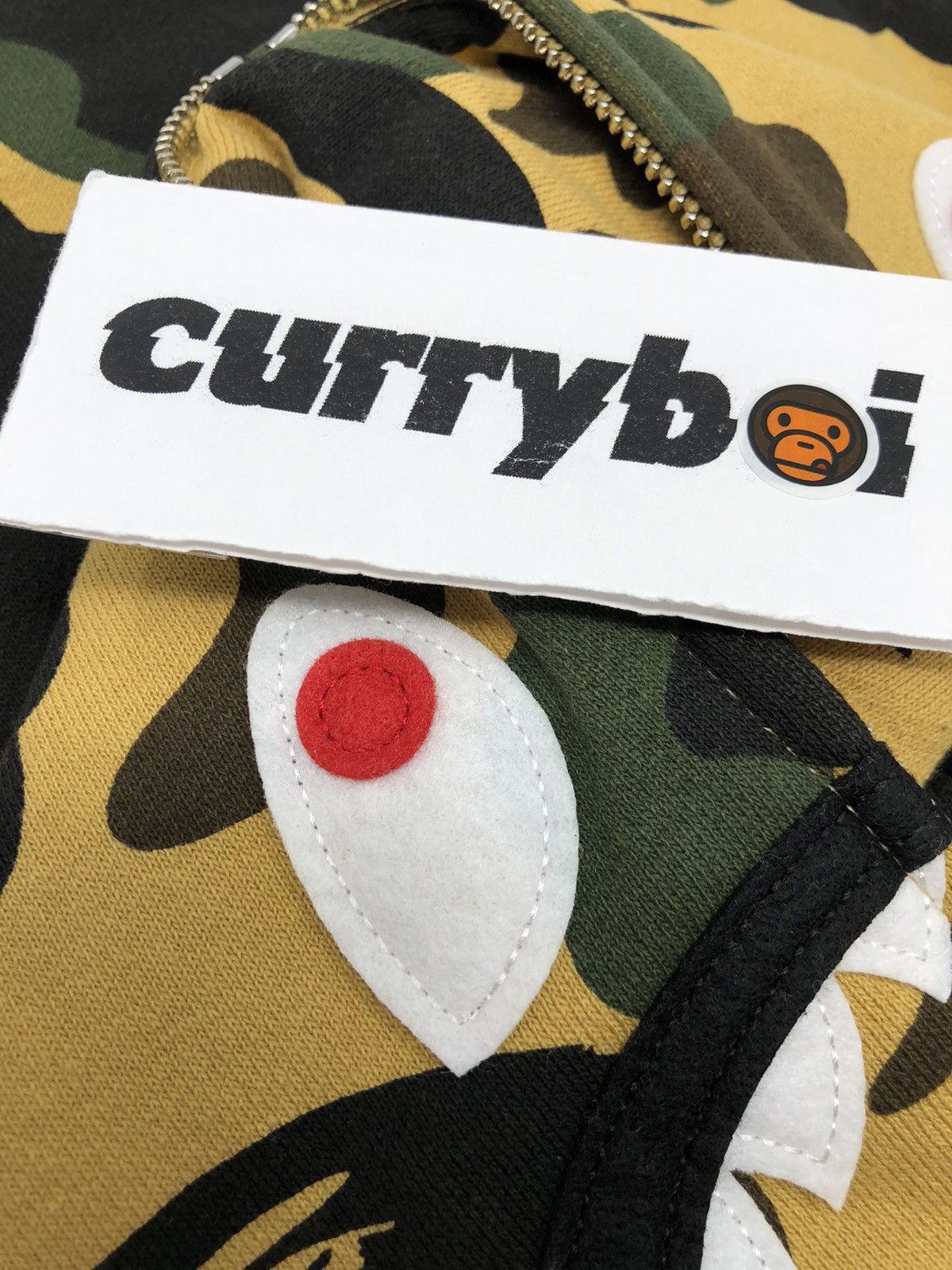 Bape Bape 1st Camo Shark Full Zip Hoodie Yellow Size US S / EU 44-46 / 1 - 6 Thumbnail